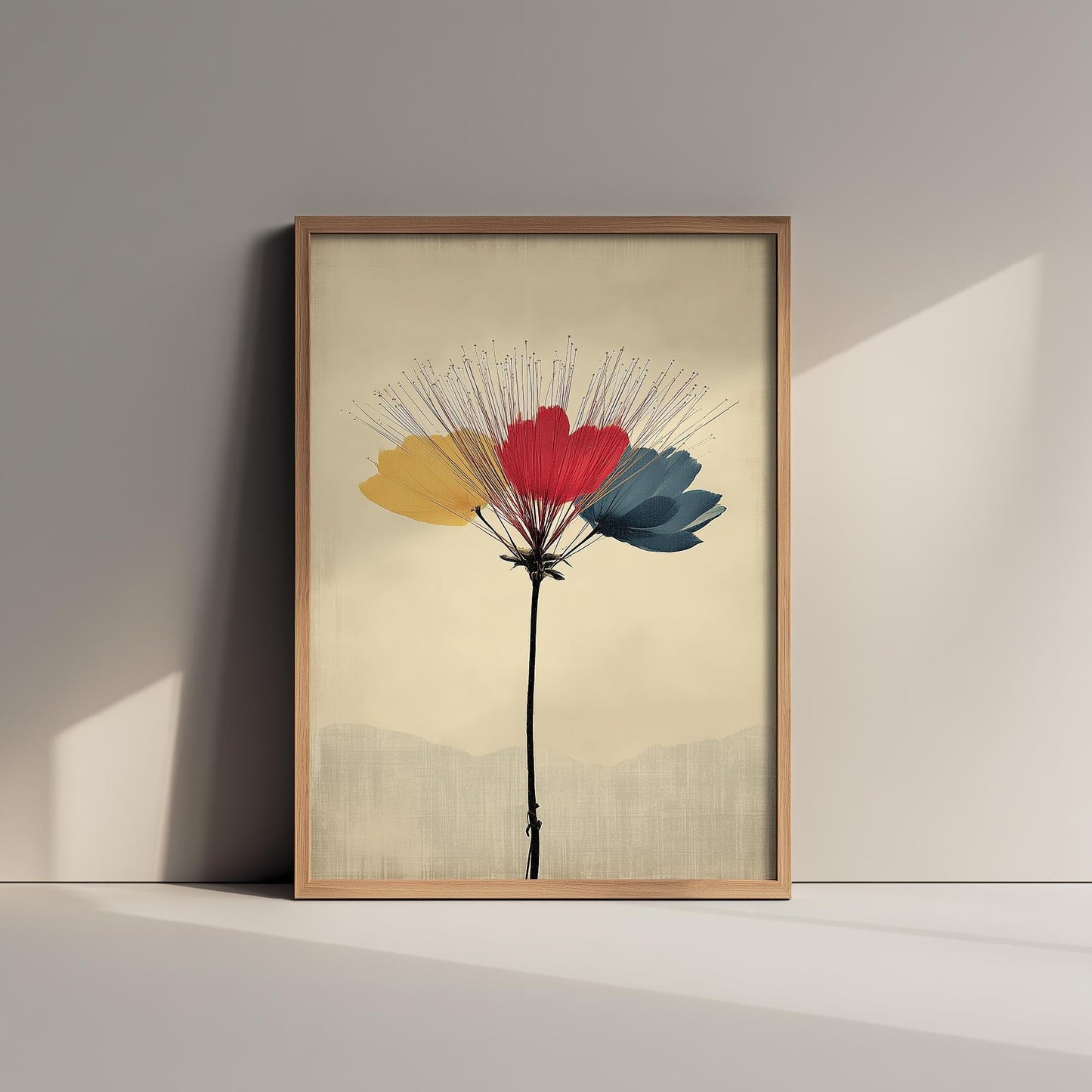 Vintage Rainbow Orchid Art Print V2 | Branching Orchid Stems Poster | Japanese Japandi Botanical Painting Zen Decor 3/3