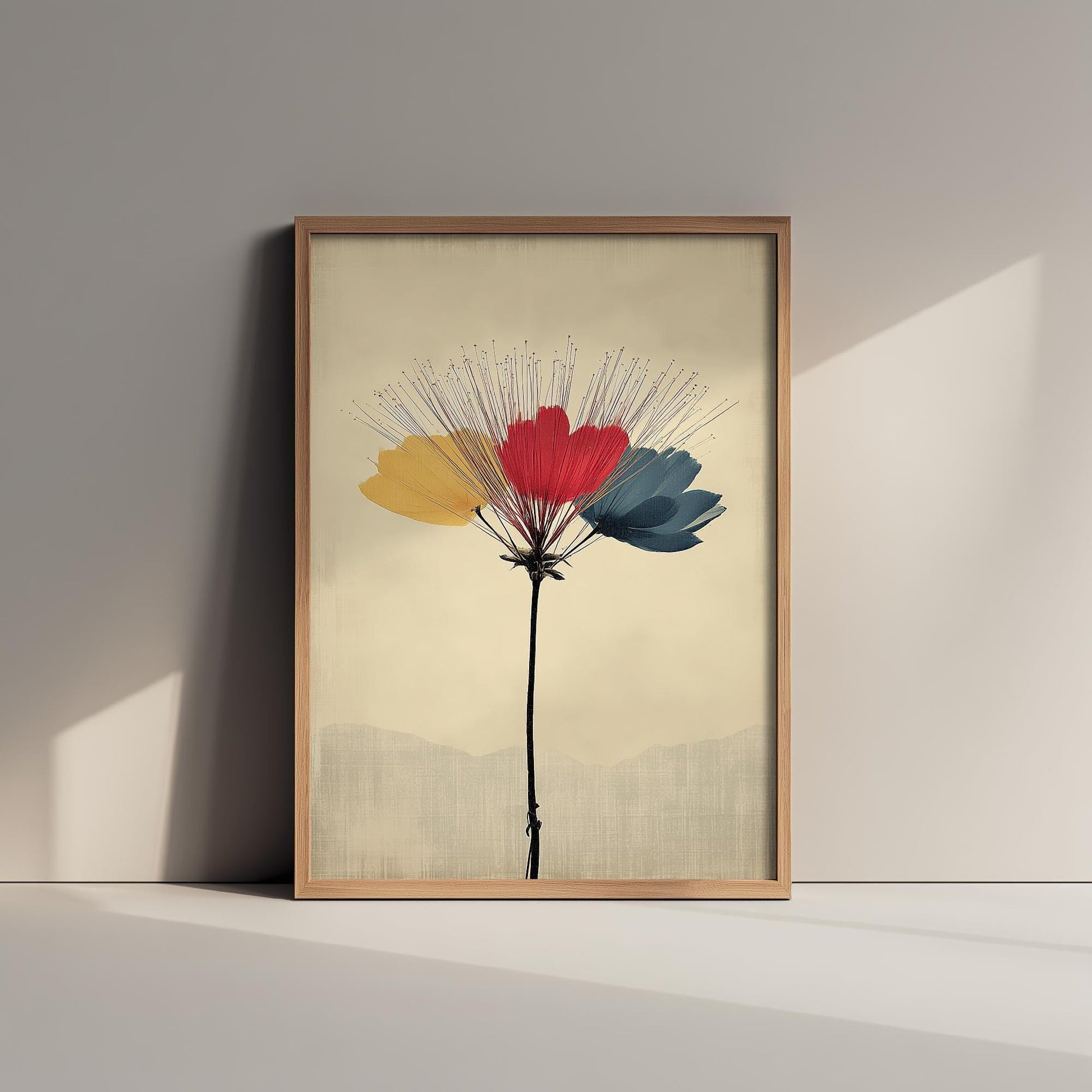 Vintage Rainbow Orchid Art Print V2 | Branching Orchid Stems Poster | Japanese Japandi Botanical Painting Zen Decor 3/3