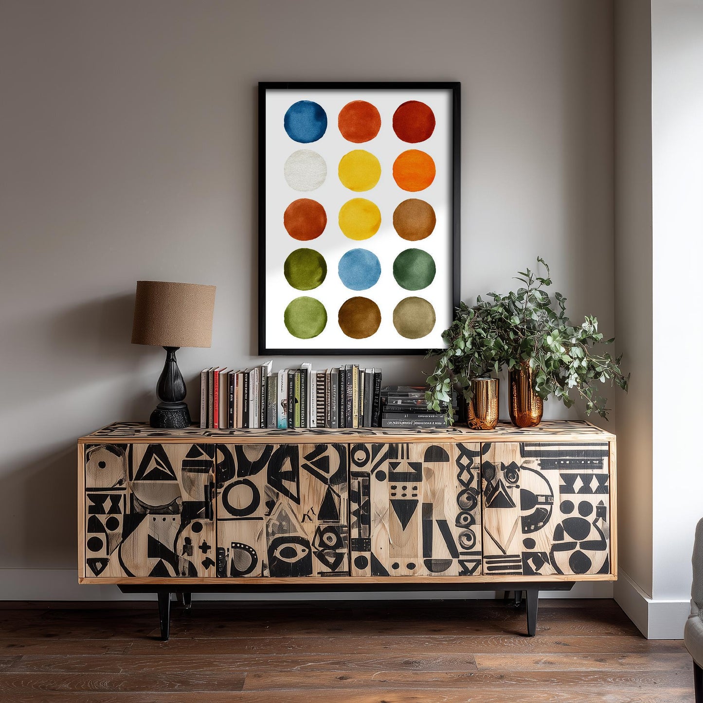 Pigments on Paper Art Print | Watercolour Paint Swatch Poster | Artist Studio Wall Art | Colour Palette Decor 2/3