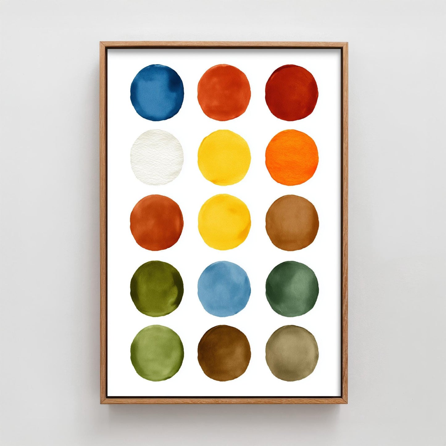 Pigments on Paper Art Print | Watercolour Paint Swatch Poster | Artist Studio Wall Art | Colour Palette Decor 2/3