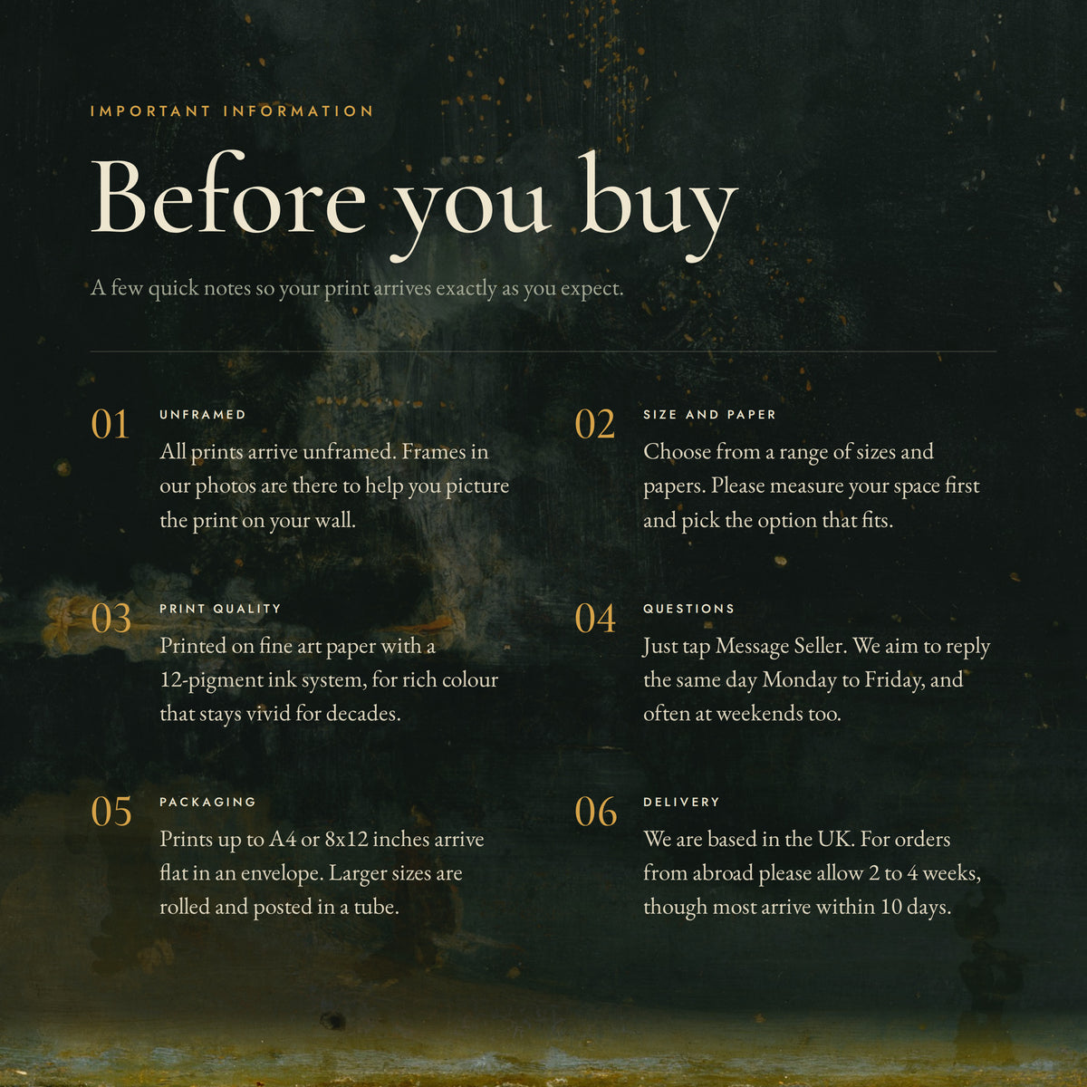 Information before you buy