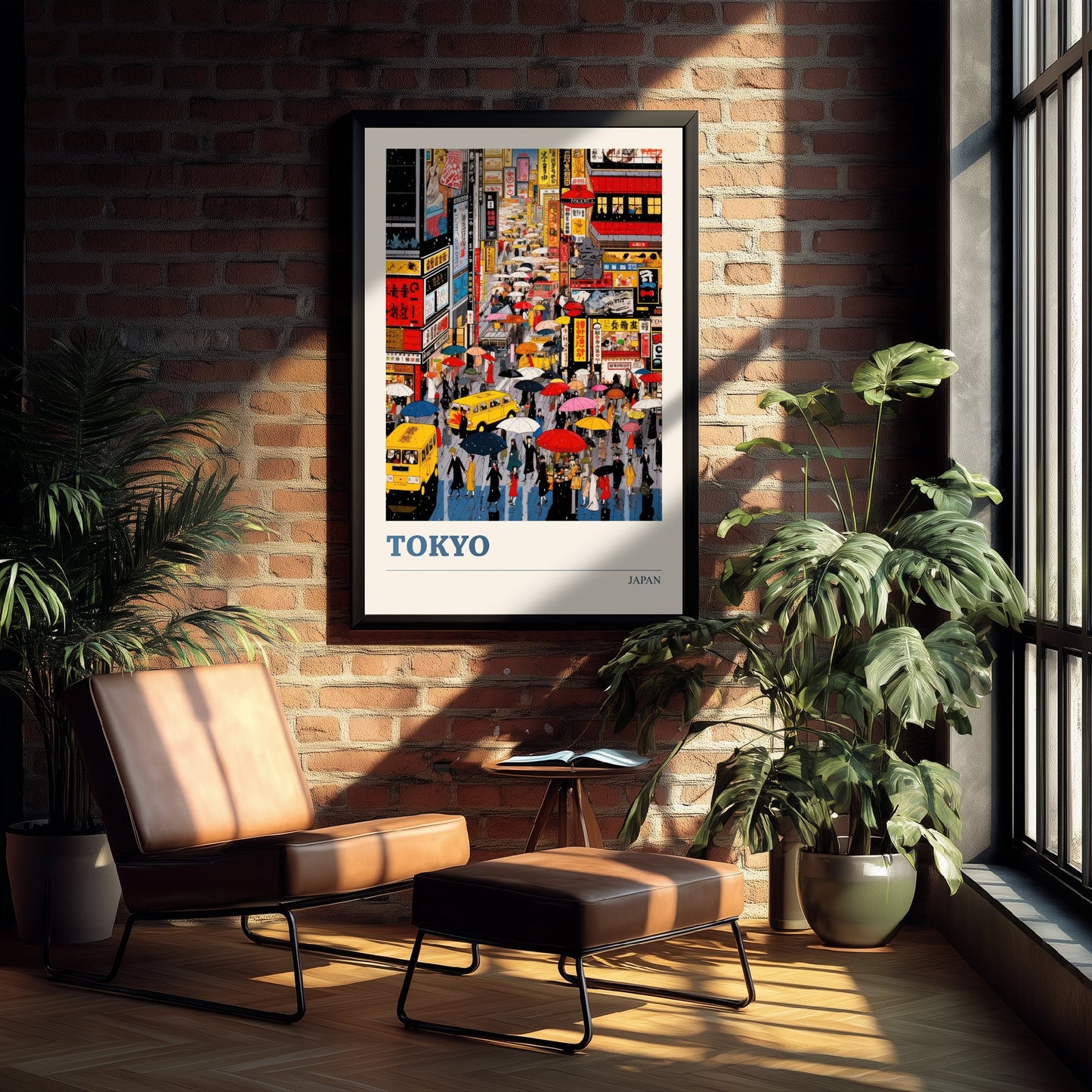 Tokyo Japan Travel Poster - Neon City Art Print - Vibrant Cityscape Illustration - Japanese Street Visit 1/3
