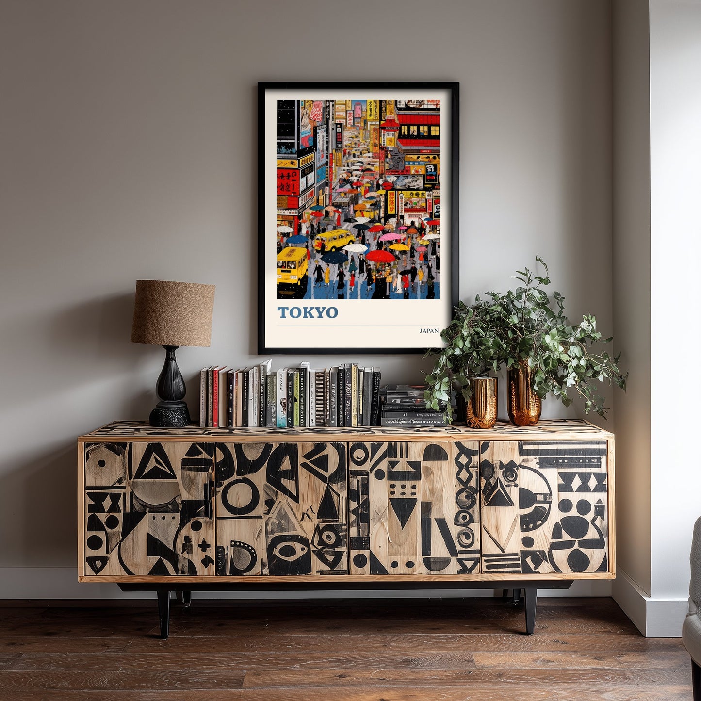 Tokyo Japan Travel Poster - Neon City Art Print - Vibrant Cityscape Illustration - Japanese Street Visit 1/3
