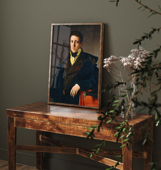 Jean-Auguste-Dominique Ingres - Portrait of Charles Marcotte d'Argenteuil (1810) - Classic Painting Art Print - Gentleman Black Coat Poster