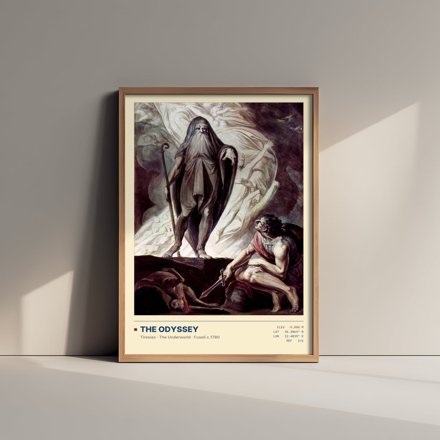 Henry Fuseli - Tiresias Appears to Ulysses During the Sacrifice (1780) - The Odyssey Gallery Poster - Classic Painting Art Print