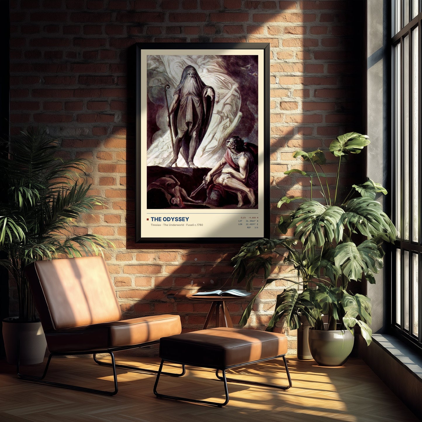 Henry Fuseli - Tiresias Appears to Ulysses During the Sacrifice (1780) - The Odyssey Gallery Poster - Classic Painting Art Print