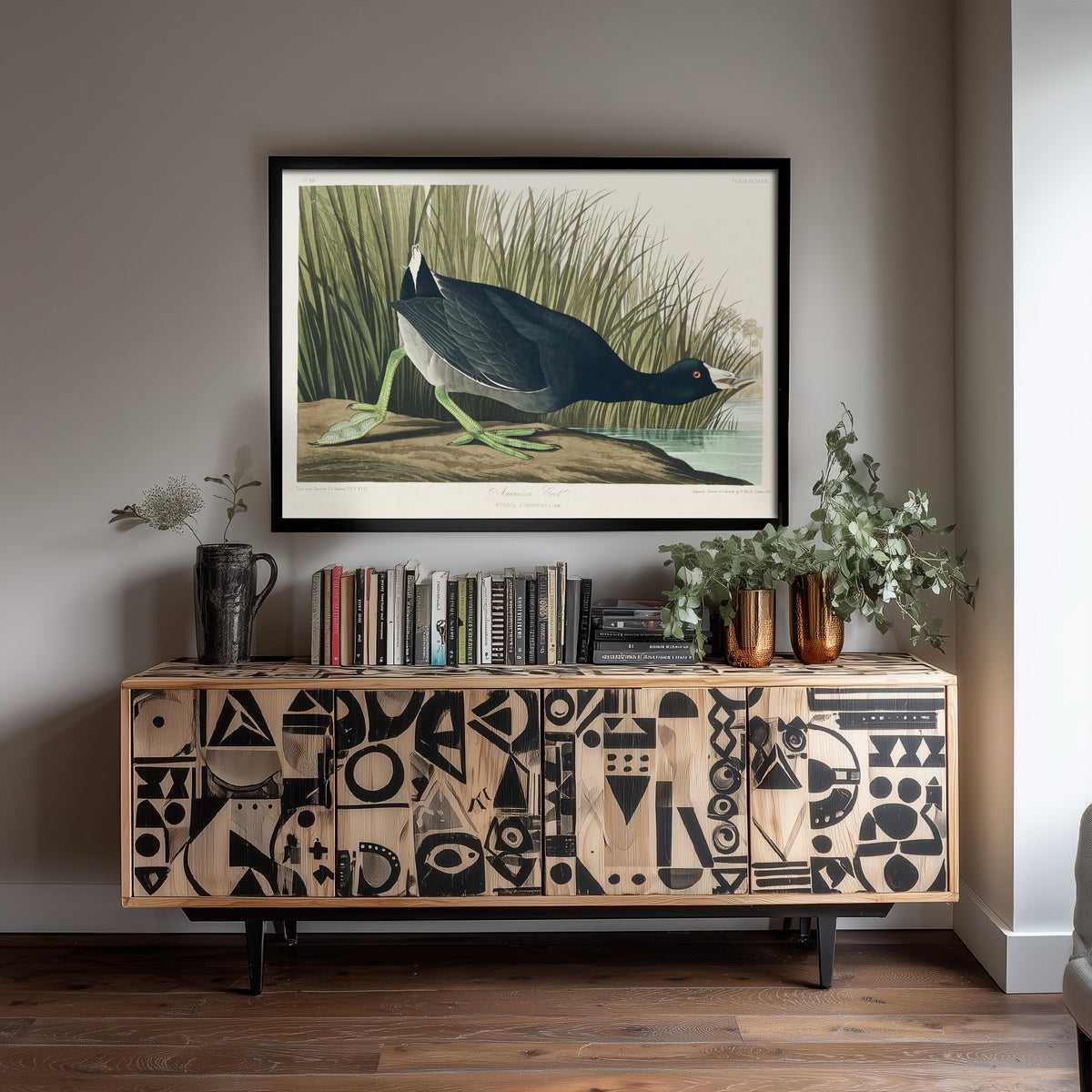 American Coot Art Print - John James Audubon Poster - Birds of America Vintage Illustration