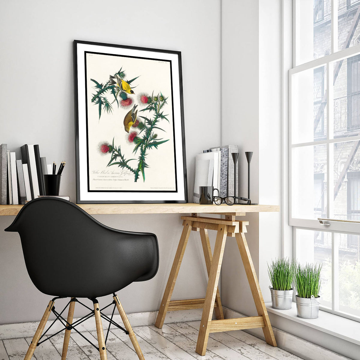 American Goldfinch Art Print - John James Audubon Poster - Birds of America Vintage Illustration