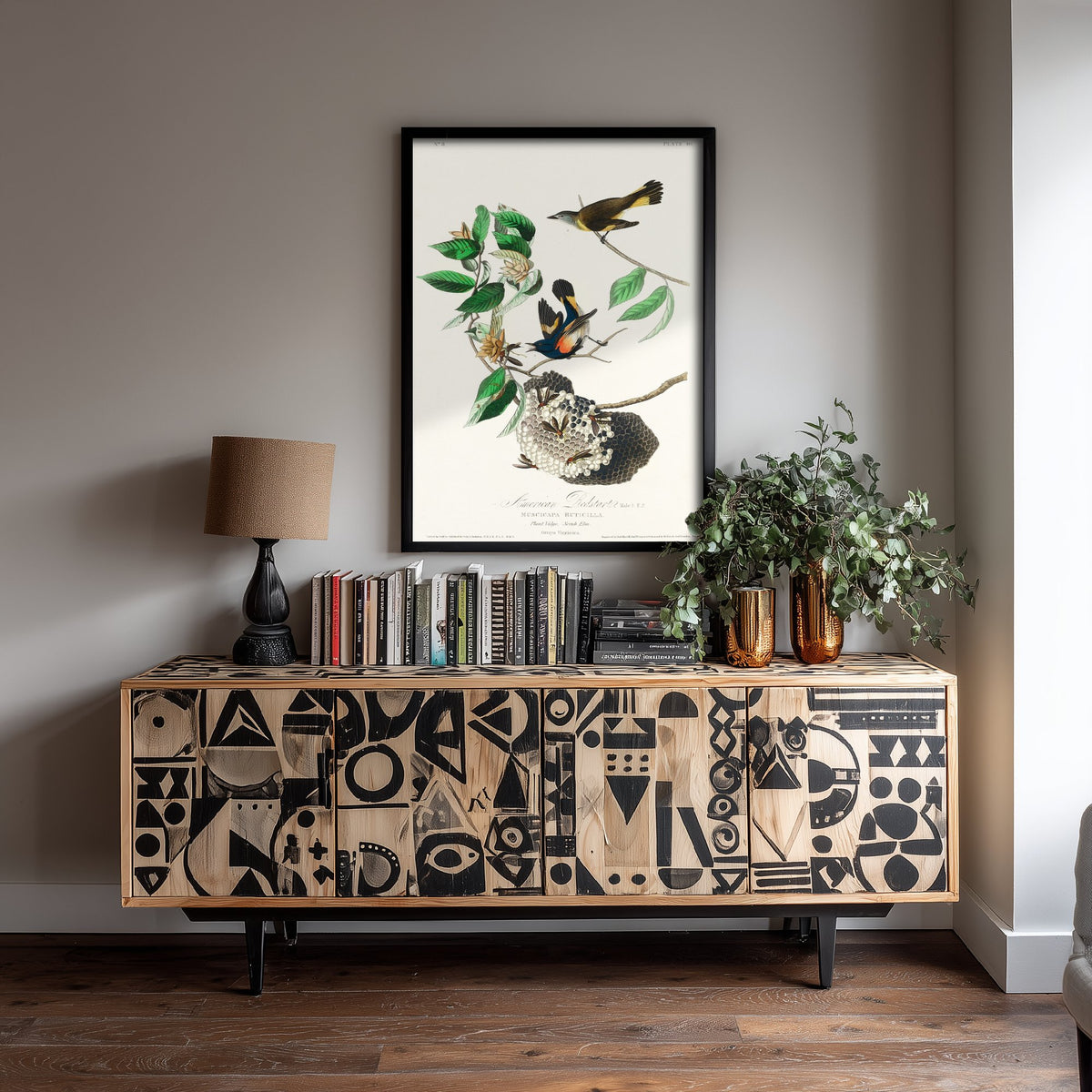 American Redstart Art Print - John James Audubon Poster - Birds of America Vintage Illustration