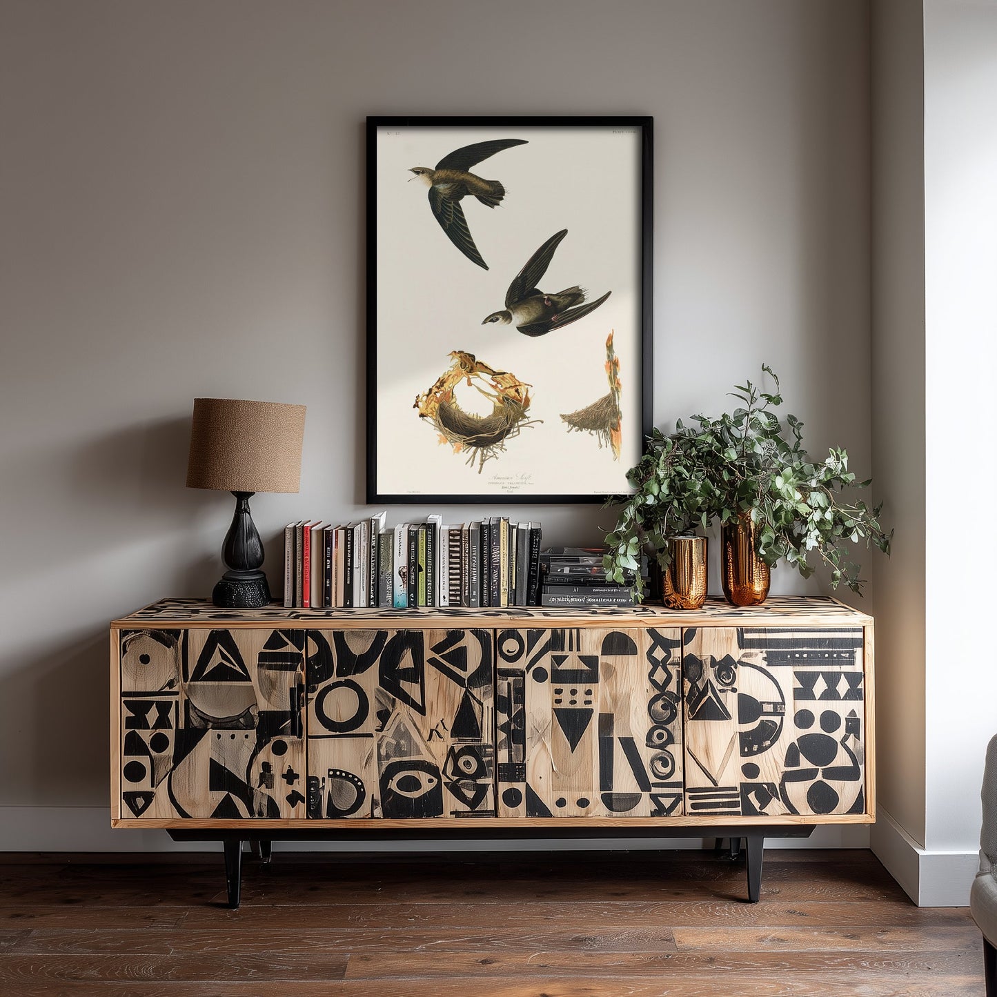 Chimney Swift Art Print - John James Audubon Poster - Birds of America Vintage Illustration