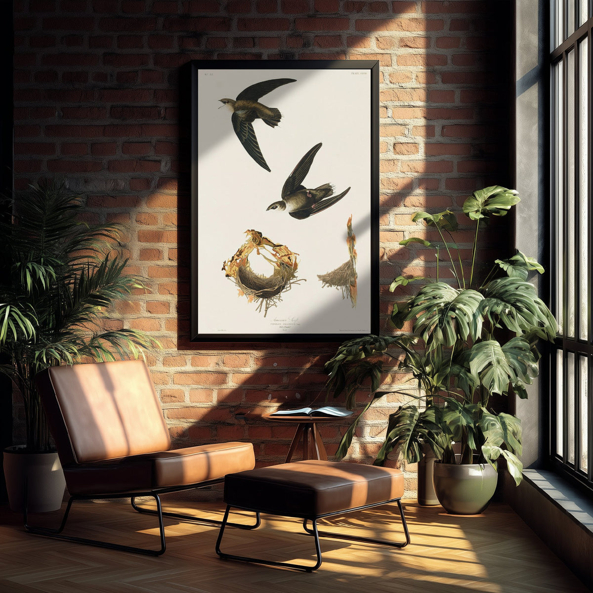 Chimney Swift Art Print - John James Audubon Poster - Birds of America Vintage Illustration