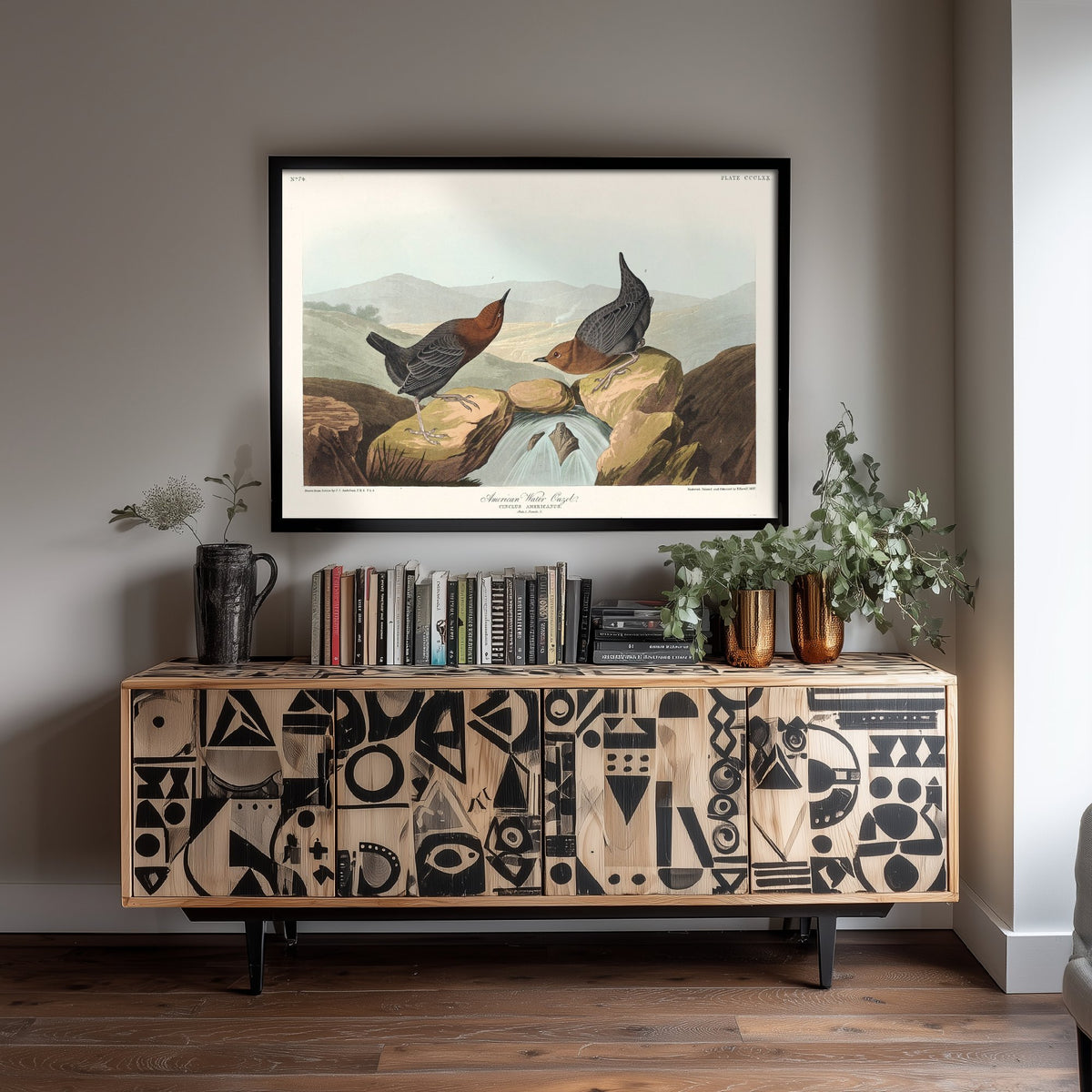 American Dipper Art Print - John James Audubon Poster - Water Ouzel Birds of America Illustration