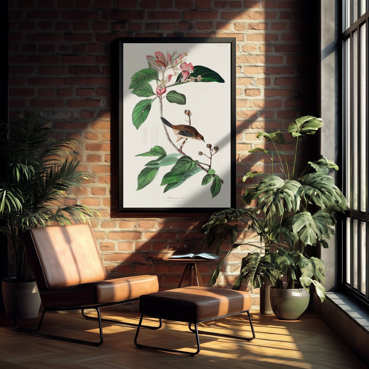 Bachman's Sparrow Art Print - John James Audubon Poster - Birds of America Vintage Illustration