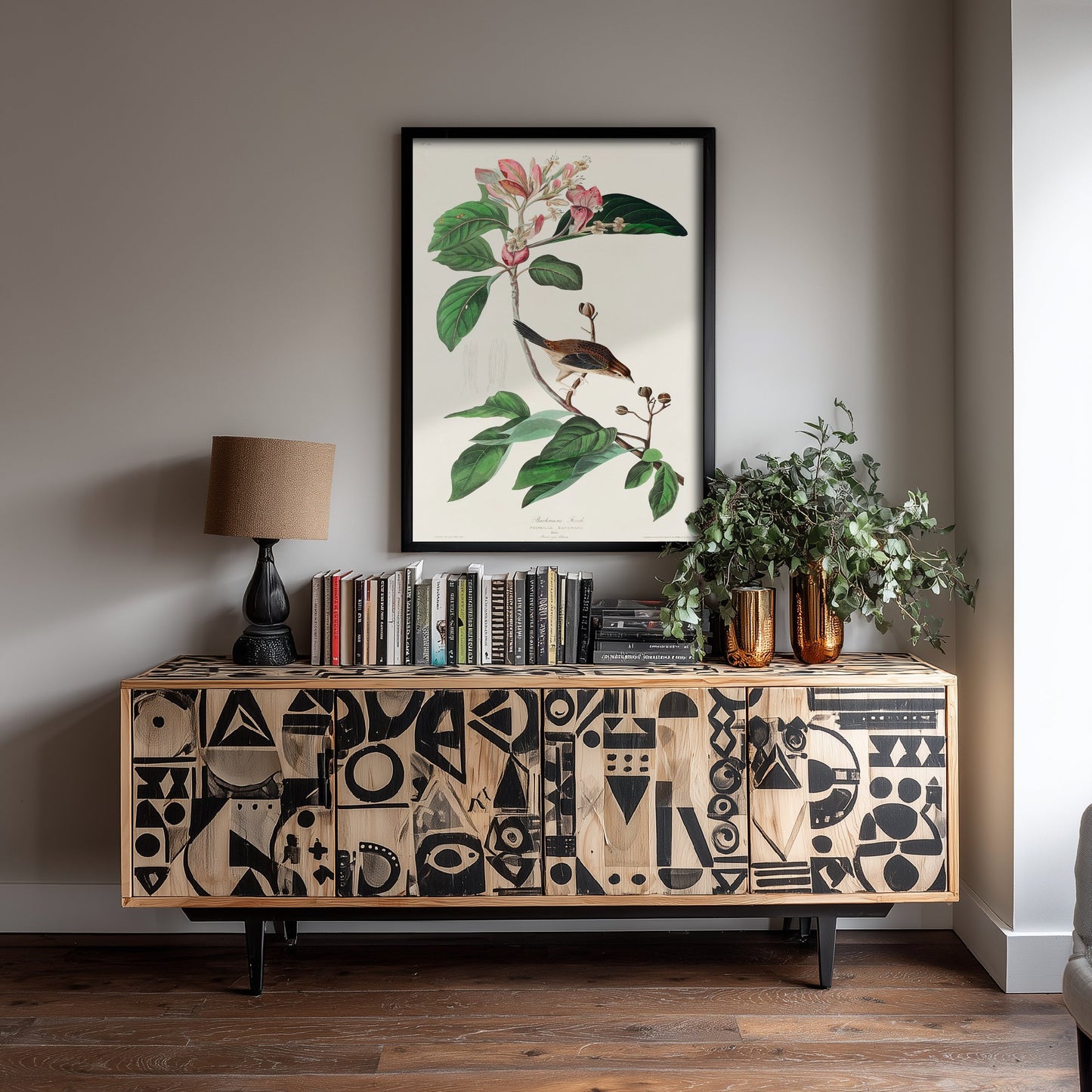 Bachman's Sparrow Art Print - John James Audubon Poster - Birds of America Vintage Illustration