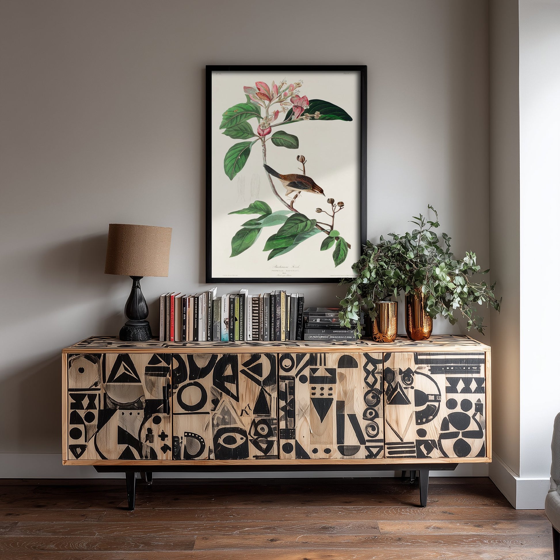 Bachman's Sparrow Art Print - John James Audubon Poster - Birds of America Vintage Illustration