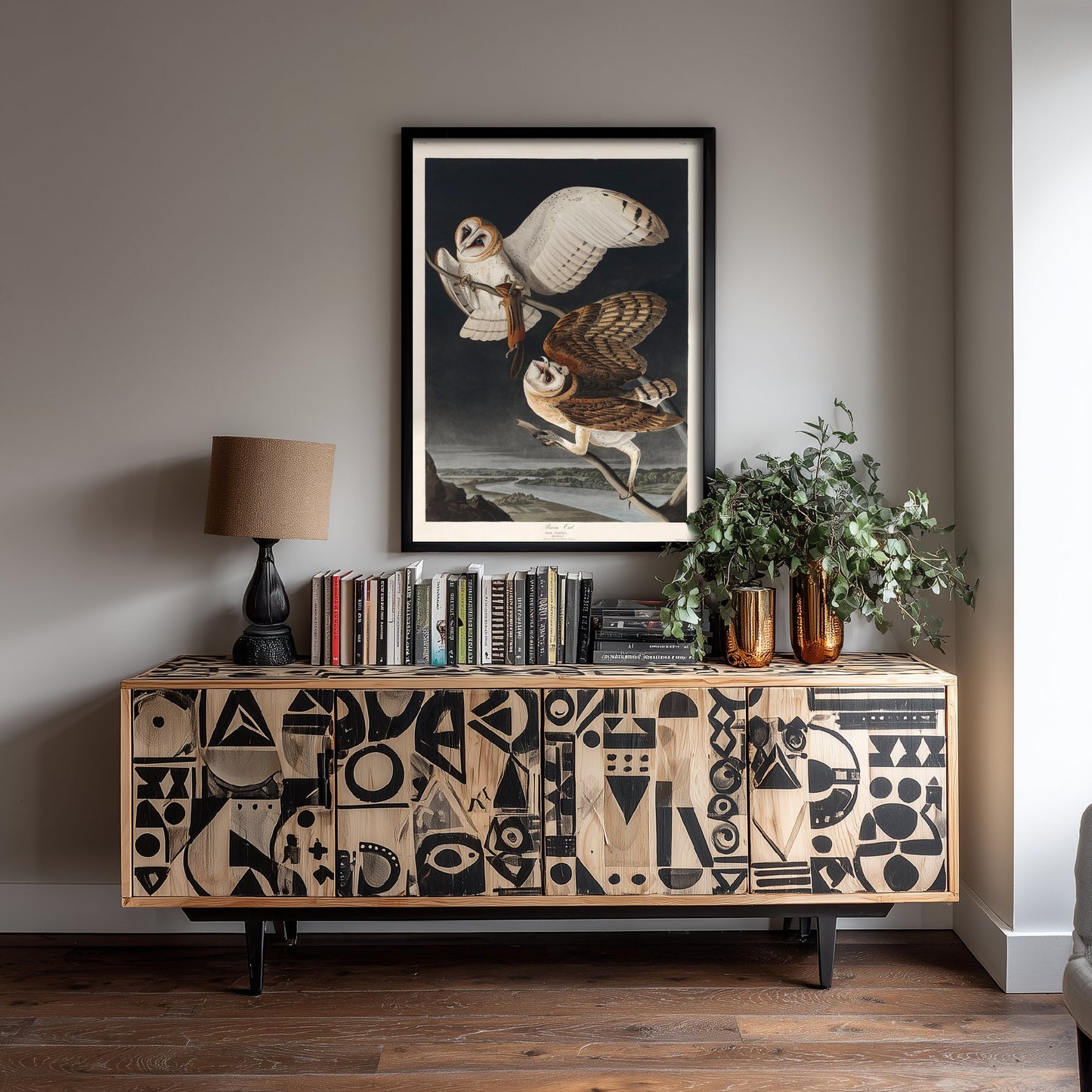 Barn Owl Art Print - John James Audubon Poster - Birds of America Vintage Illustration