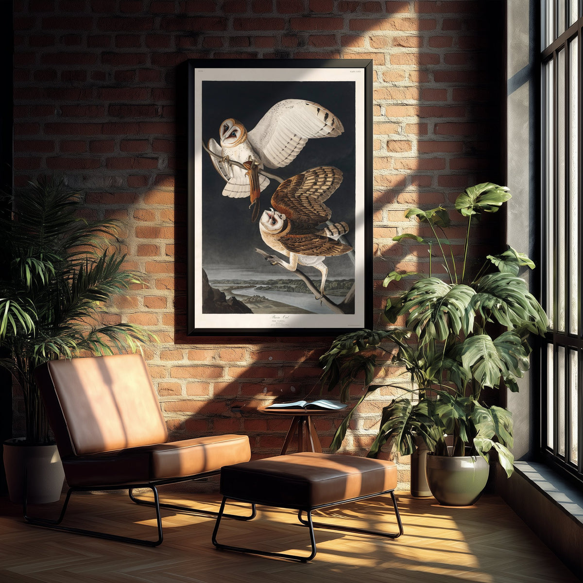 Barn Owl Art Print - John James Audubon Poster - Birds of America Vintage Illustration