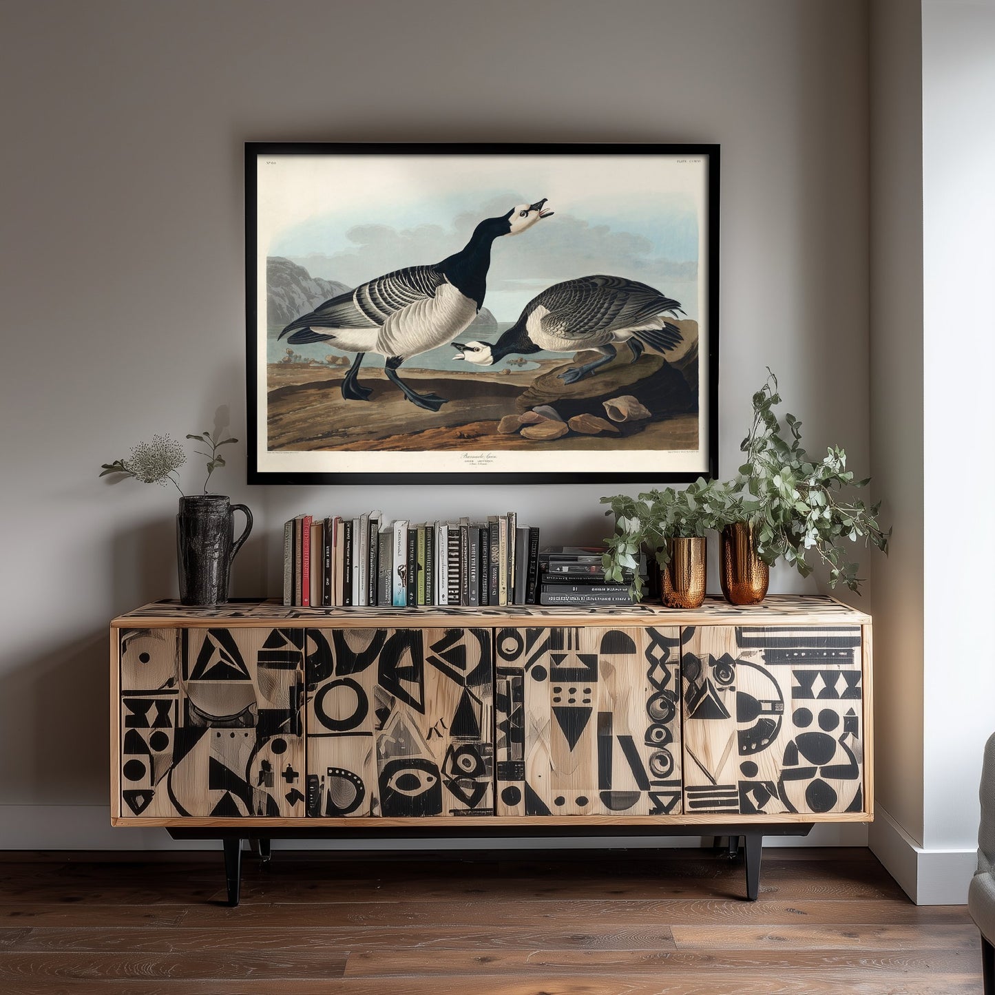 Barnacle Goose Art Print - John James Audubon Poster - Birds of America Vintage Illustration