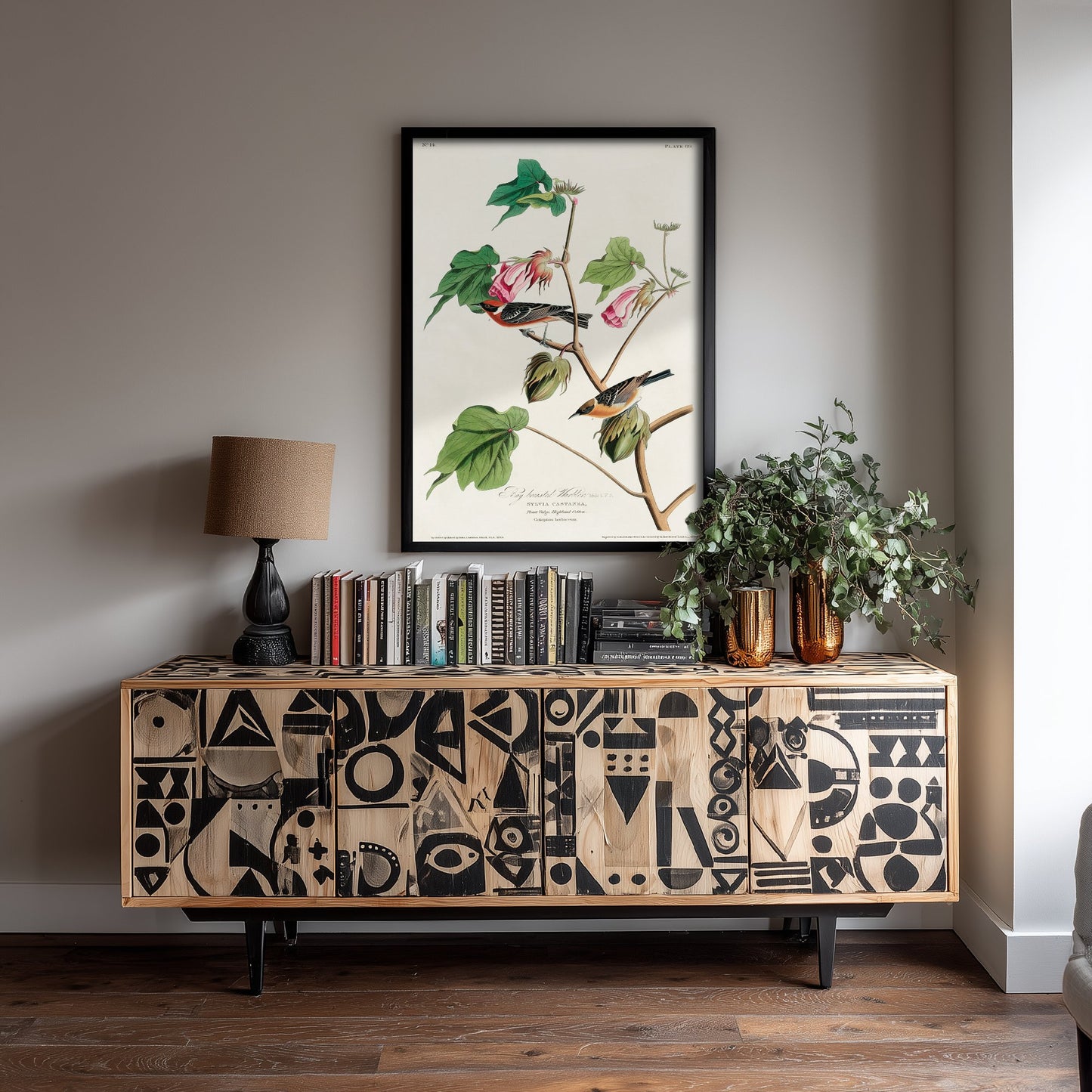 Bay Breasted Warbler Art Print - John James Audubon Poster - Birds of America Vintage Illustration
