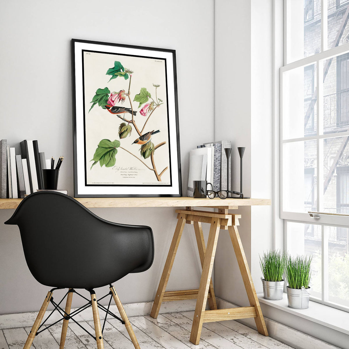 Bay Breasted Warbler Art Print - John James Audubon Poster - Birds of America Vintage Illustration