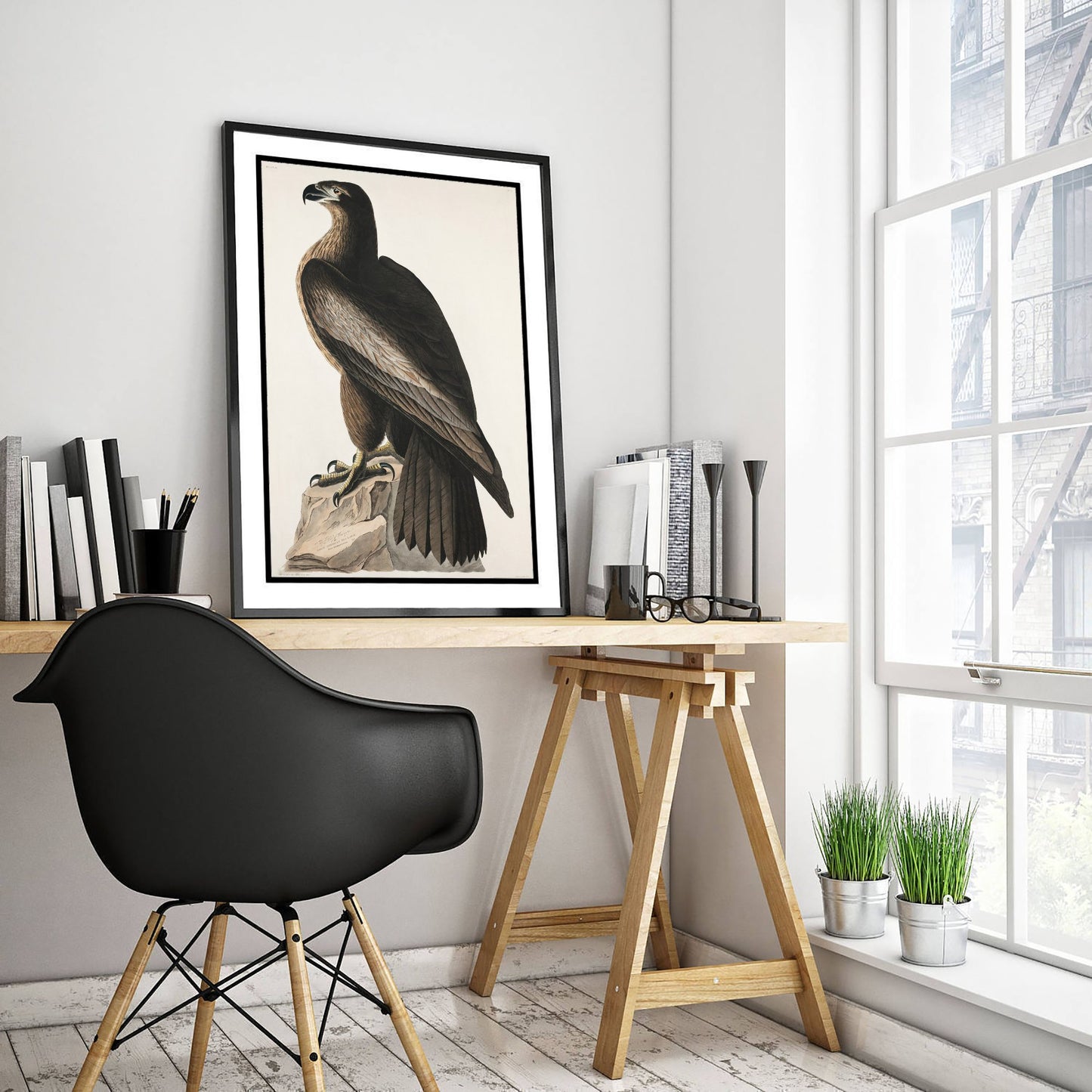 Bald Eagle Art Print - John James Audubon Poster - Birds of America Vintage Illustration