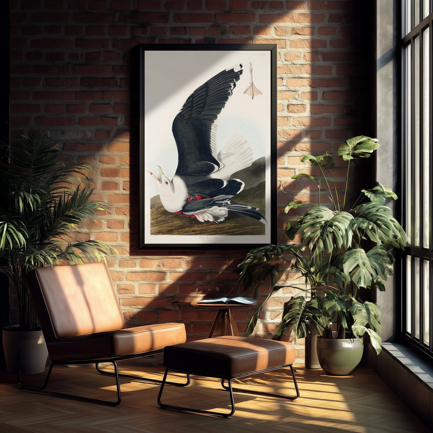 Great Black-backed Gull Art Print - John James Audubon Poster - Birds of America Vintage Illustration