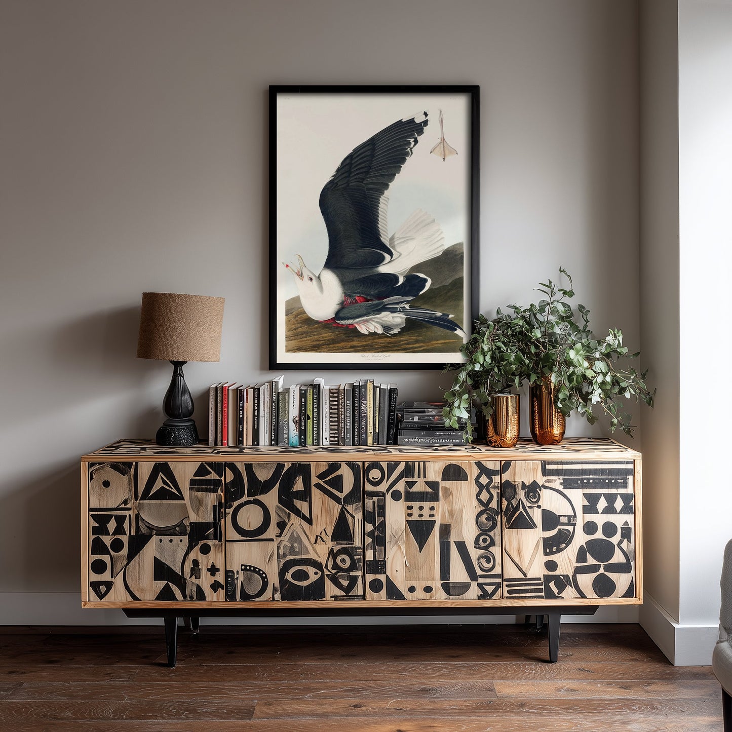 Great Black-backed Gull Art Print - John James Audubon Poster - Birds of America Vintage Illustration