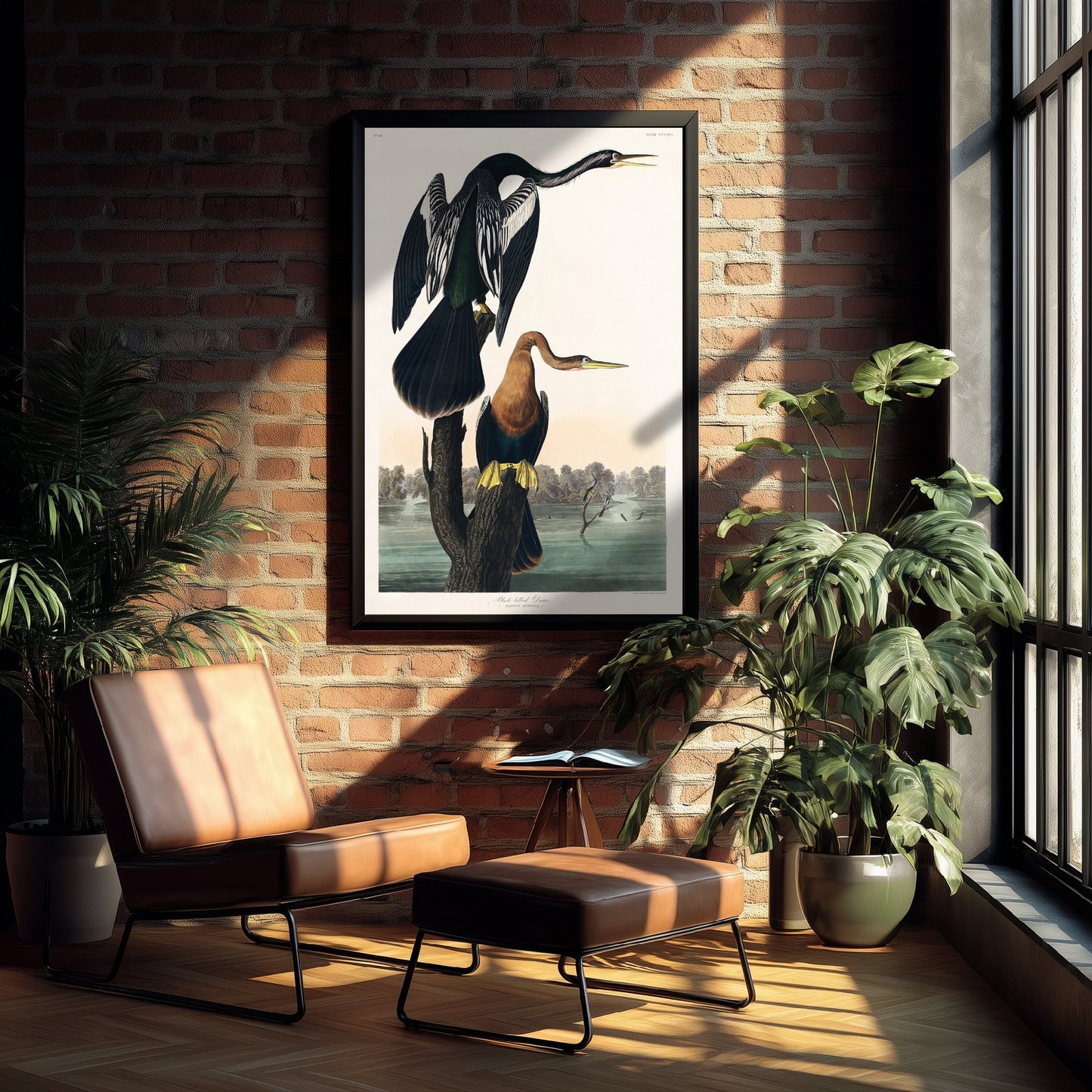 Anhinga Art Print - John James Audubon Poster - Birds of America Vintage Illustration