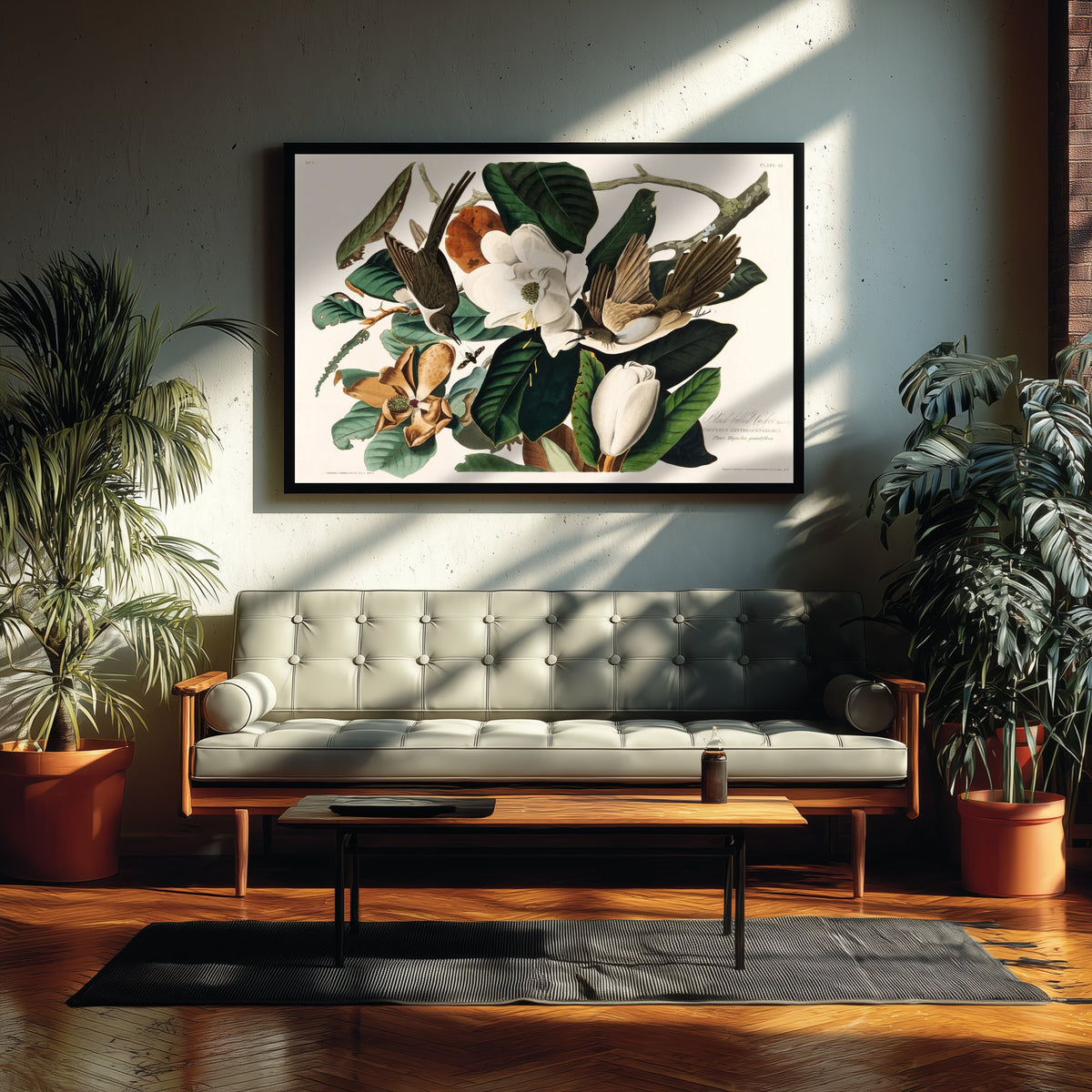 Black-billed Cuckoo Art Print - John James Audubon Poster - Birds of America Vintage Illustration
