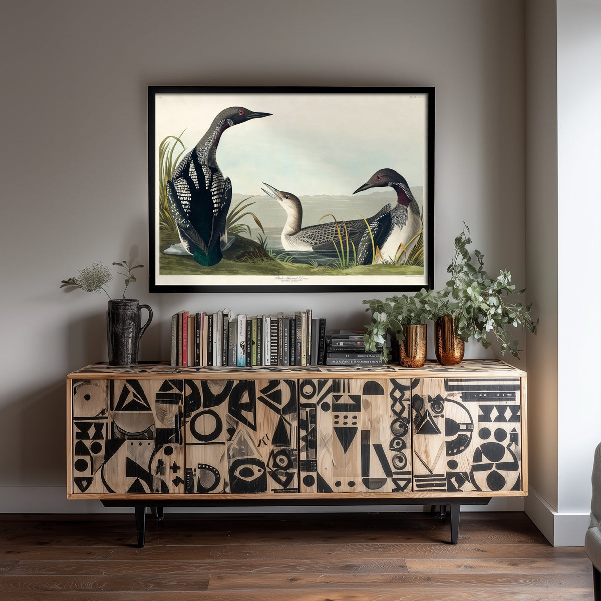 Black-throated Loon Art Print - John James Audubon Poster - Birds of America Vintage Illustration