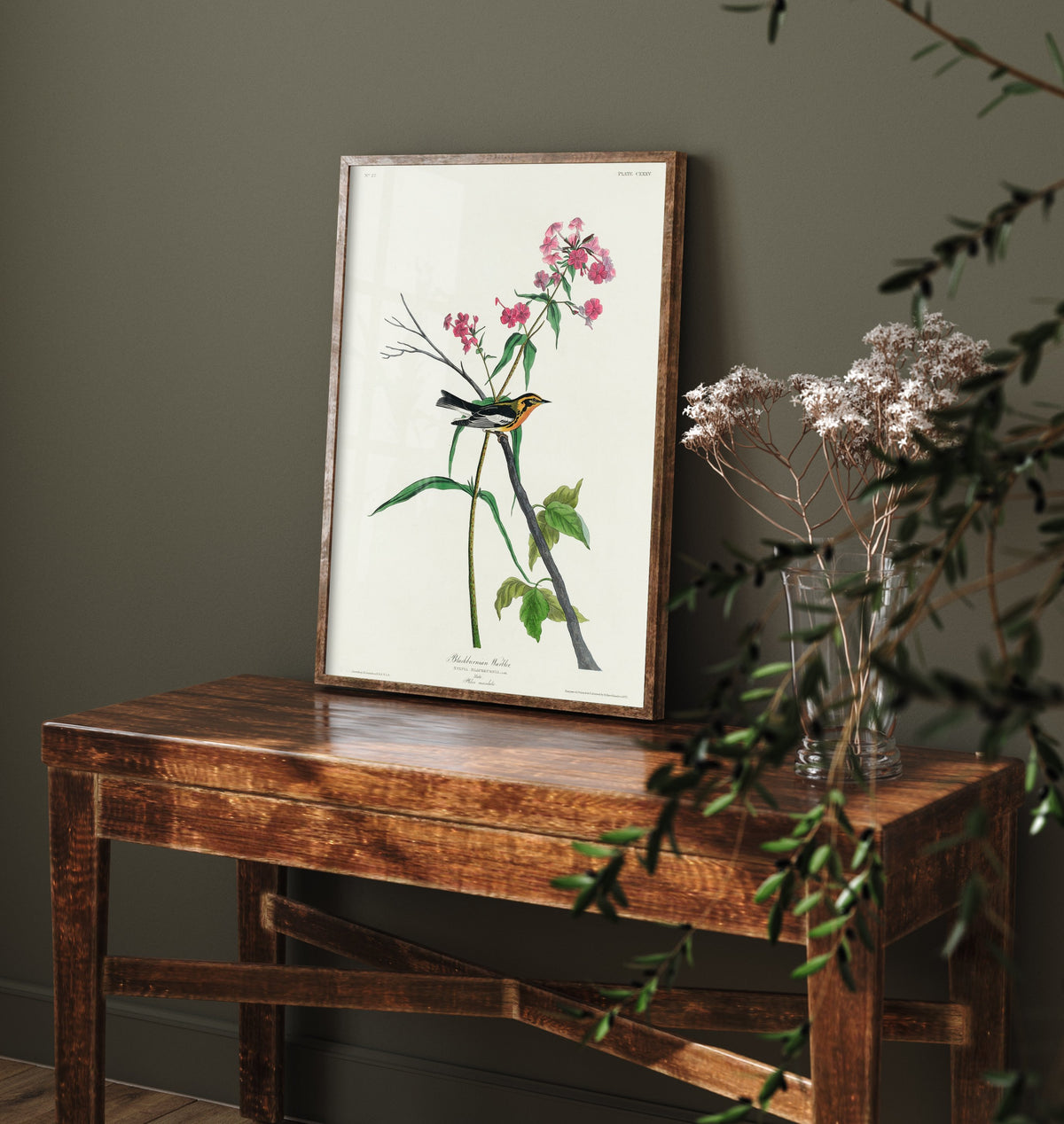 Blackburnian Warbler Art Print - John James Audubon Poster - Birds of America Vintage Illustration