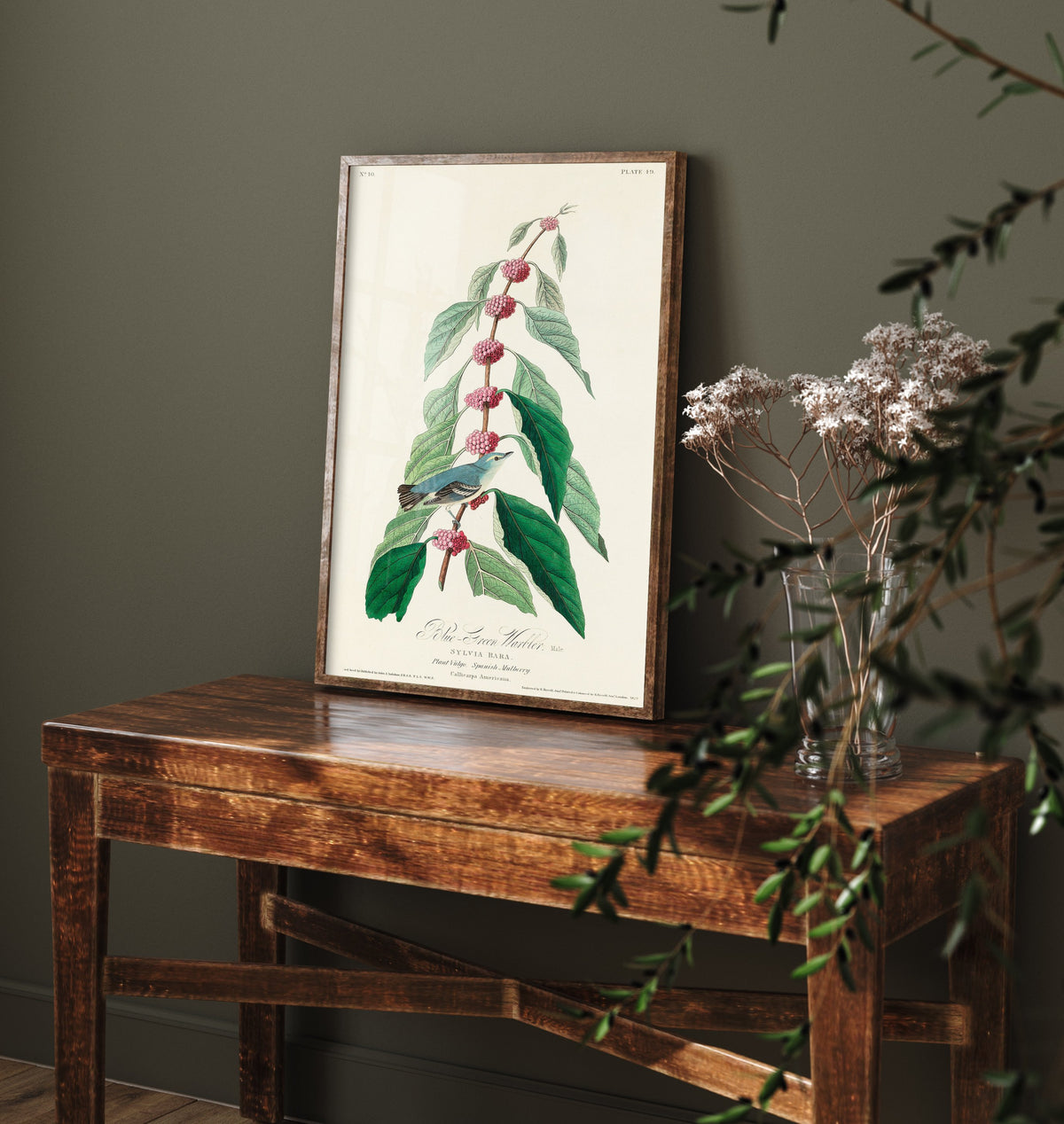 Cerulean Warbler Art Print - John James Audubon Poster - Birds of America Vintage Illustration