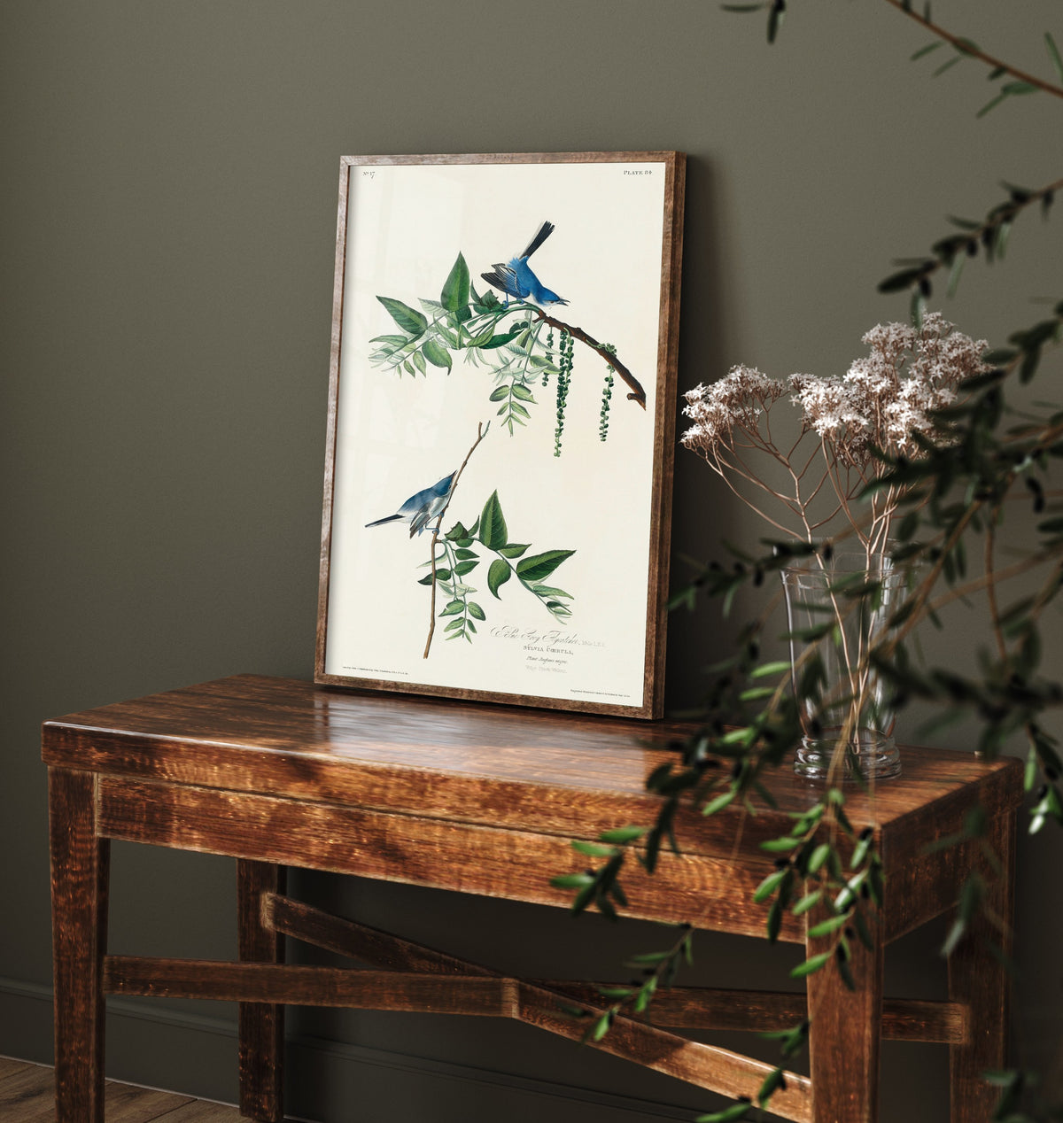 Blue-grey Gnatcatcher Art Print - John James Audubon Poster - Birds of America Vintage Illustration