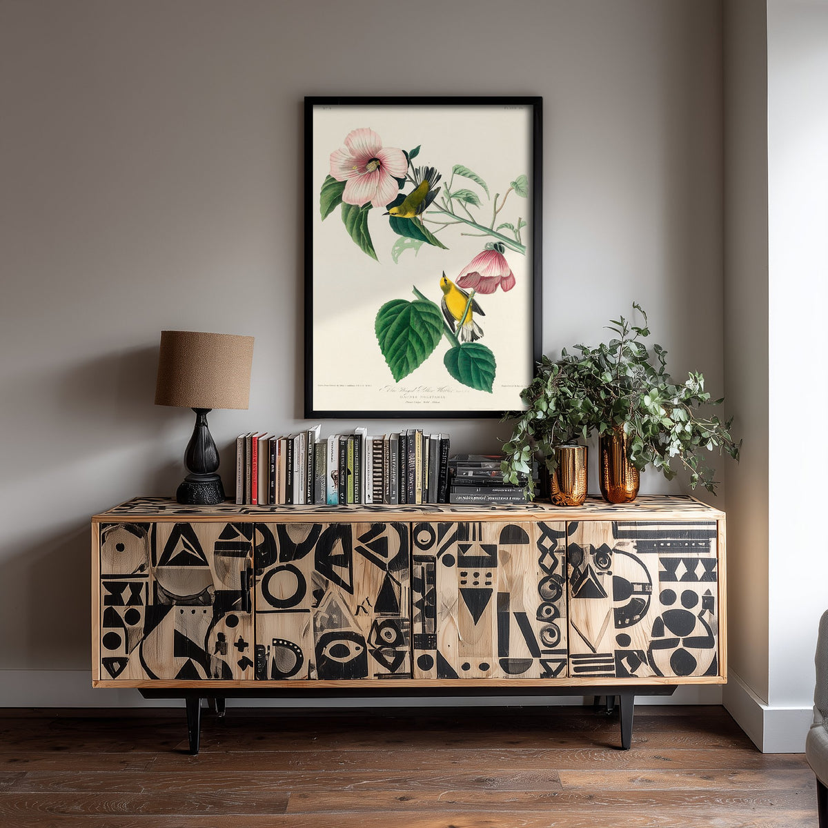 Blue-winged Warbler Art Print - John James Audubon Poster - Birds of America Vintage Illustration