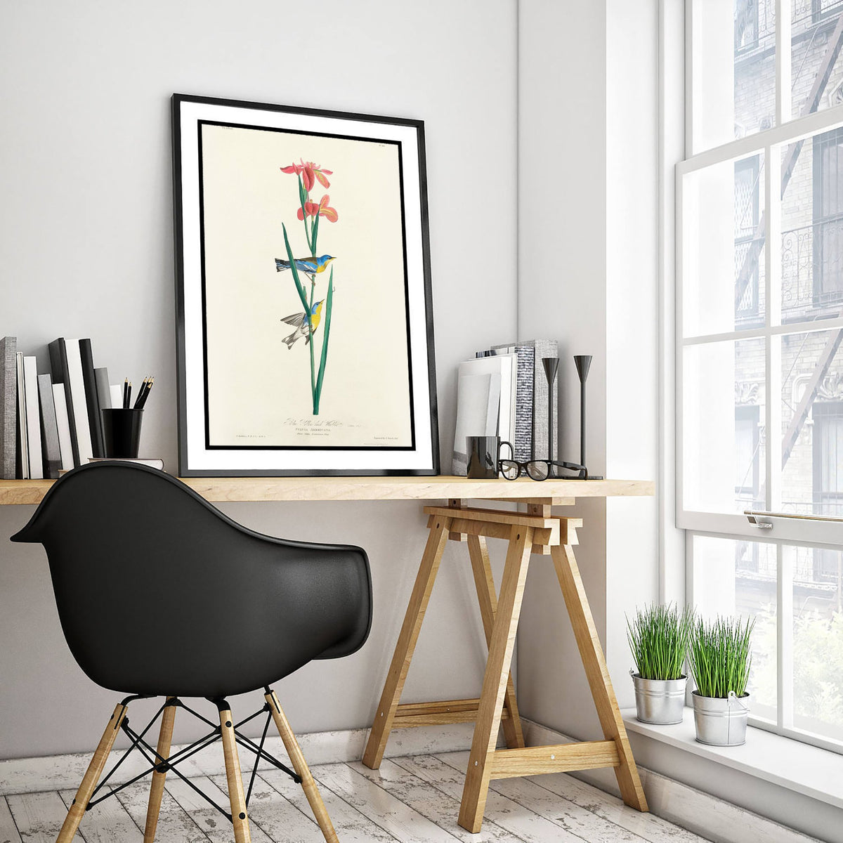 Northern Parula Art Print - John James Audubon Poster - Birds of America Vintage Illustration