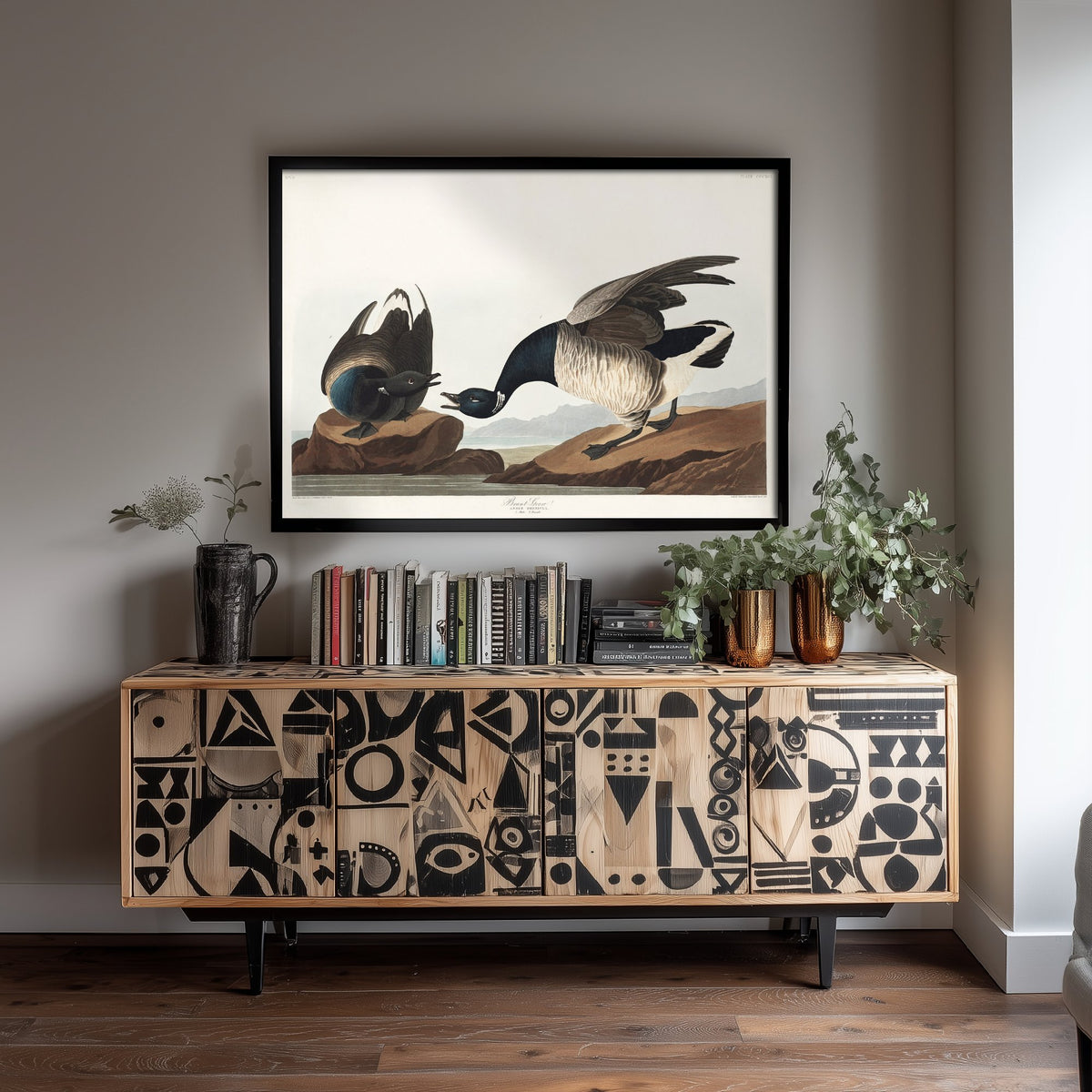 Brant Goose Art Print - John James Audubon Poster - Birds of America Vintage Illustration