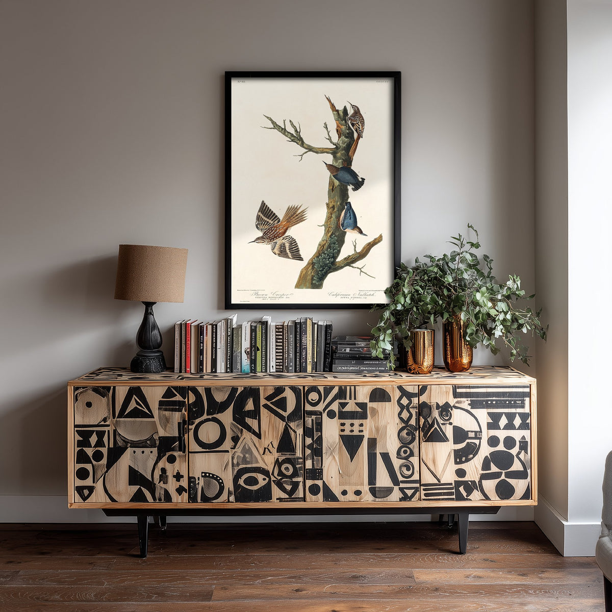 Brown Creeper Art Print - John James Audubon Poster - Birds of America Vintage Illustration