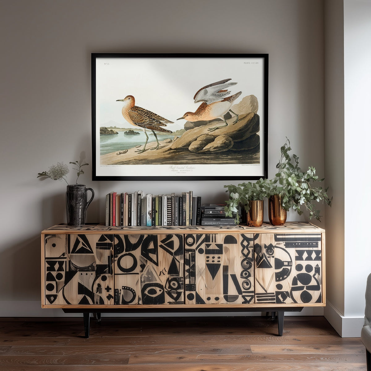 Buff-breasted Sandpiper Art Print - John James Audubon Poster - Birds of America Vintage Illustration
