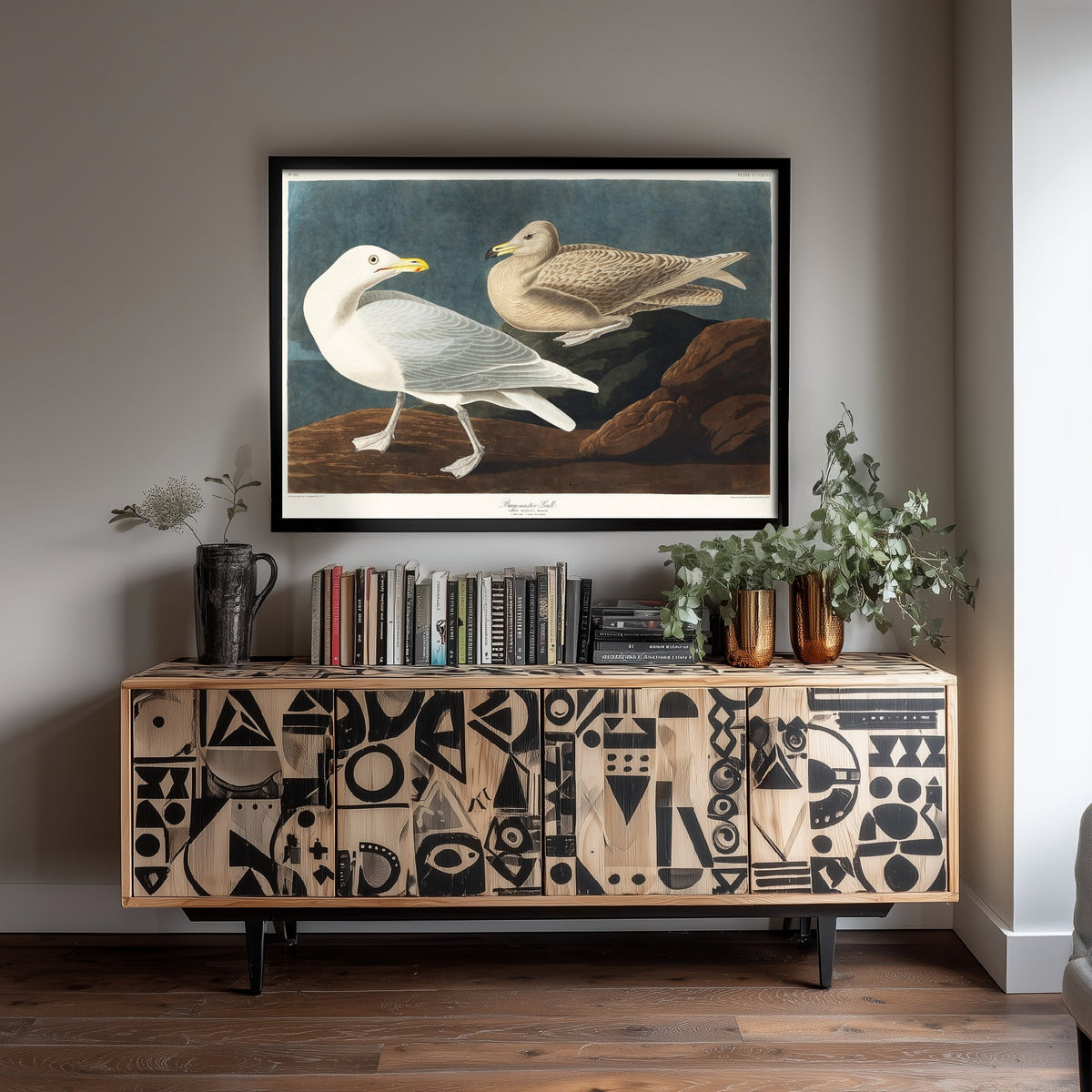Glaucous Gull Art Print - John James Audubon Poster - Birds of America Vintage Illustration