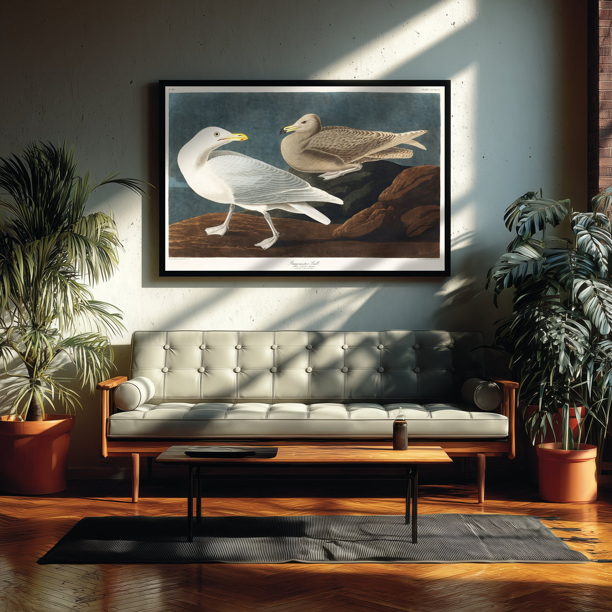 Glaucous Gull Art Print - John James Audubon Poster - Birds of America Vintage Illustration