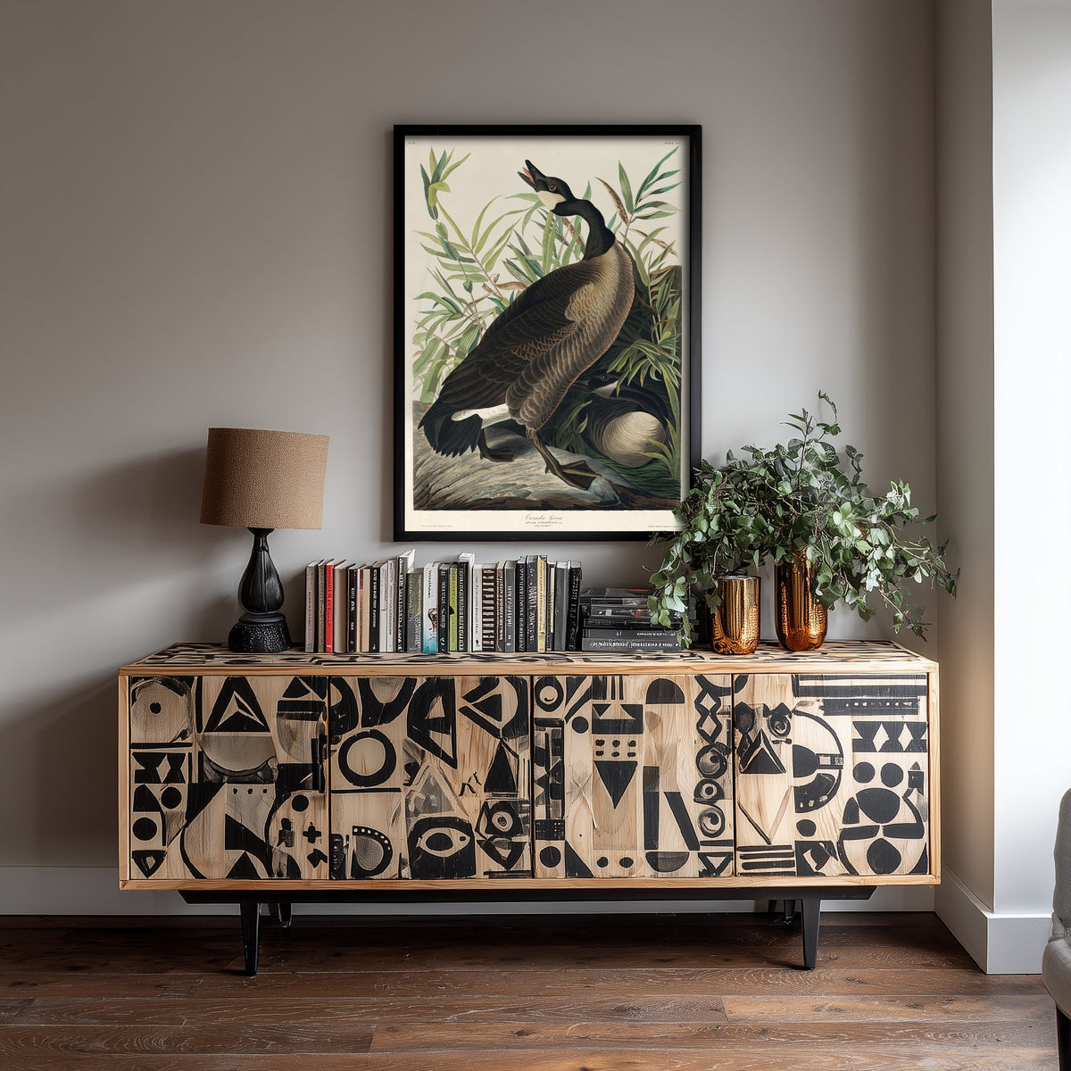 Canada Goose Art Print - John James Audubon Poster - Birds of America Vintage Illustration