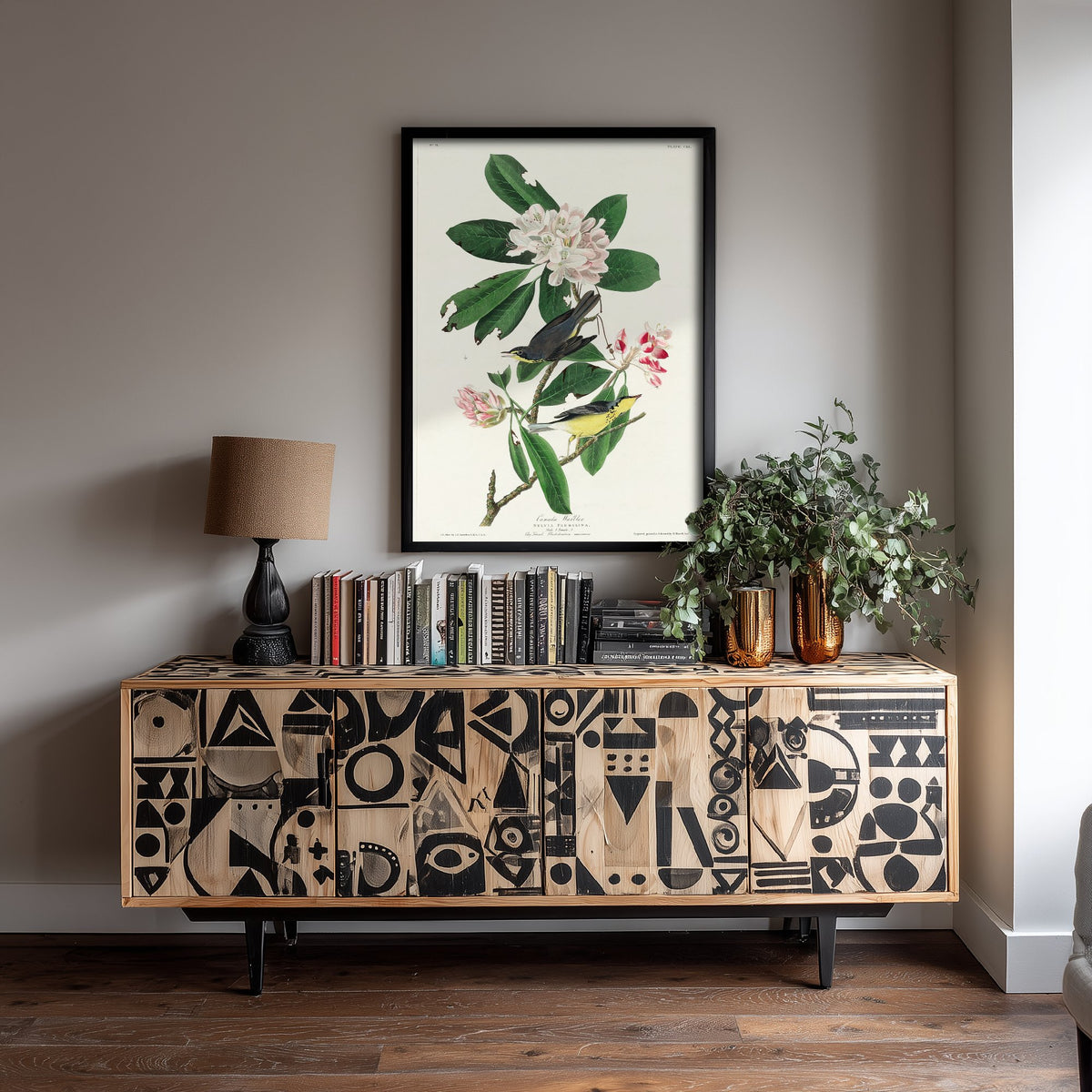 Canada Warbler Art Print - John James Audubon Poster - Birds of America Vintage Illustration