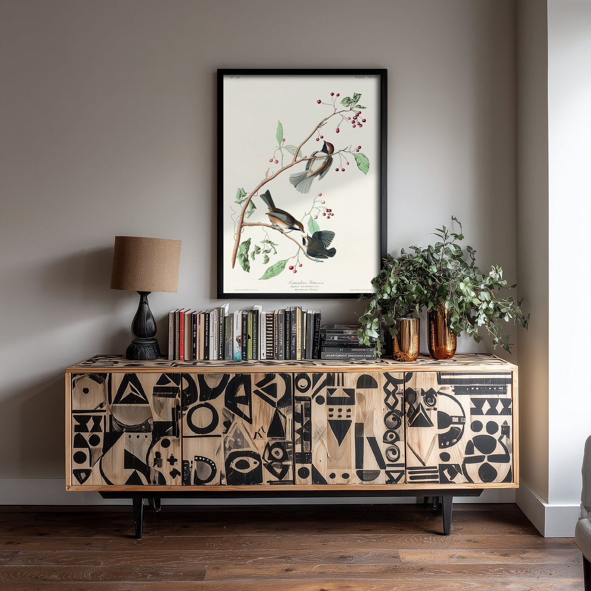 Boreal Chickadee Art Print - John James Audubon Poster - Birds of America Vintage Illustration