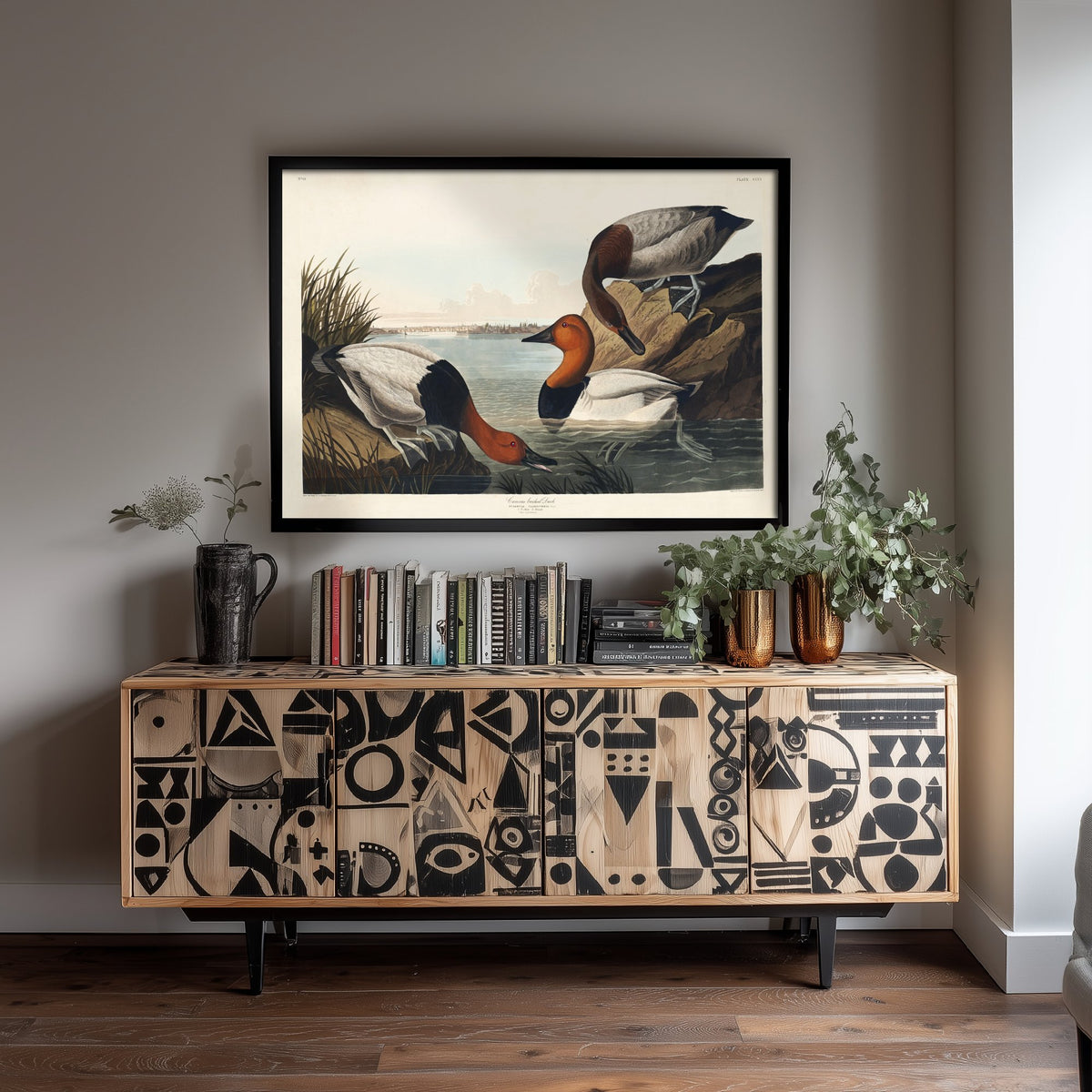 Canvasback Duck Art Print - John James Audubon Poster - Birds of America Vintage Illustration
