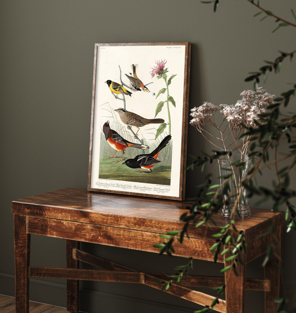 Chestnut-collared Longspur Art Print - John James Audubon Poster - Birds of America Vintage Illustration