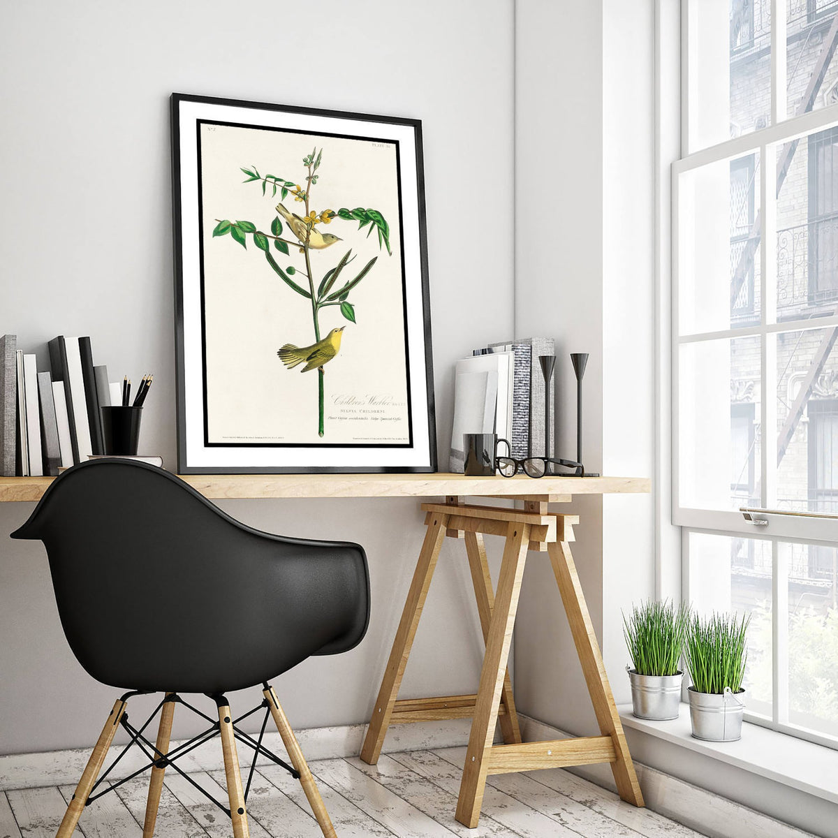 Yellow Warbler Art Print - John James Audubon Poster - Birds of America Vintage Illustration