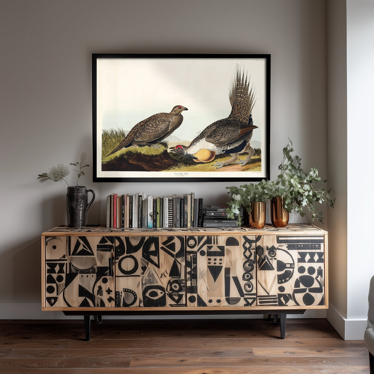 Greater Sage Grouse Art Print - John James Audubon Poster - Birds of America Vintage Illustration