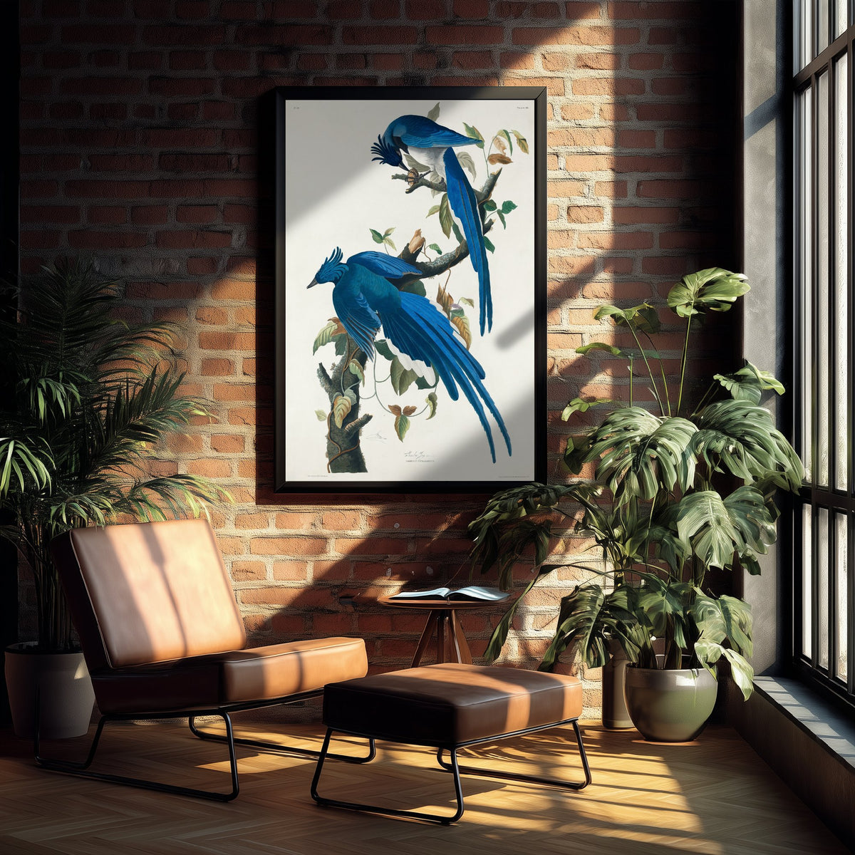 Black Throated Magpie Jay Art Print - John James Audubon Poster - Birds of America Vintage Illustration