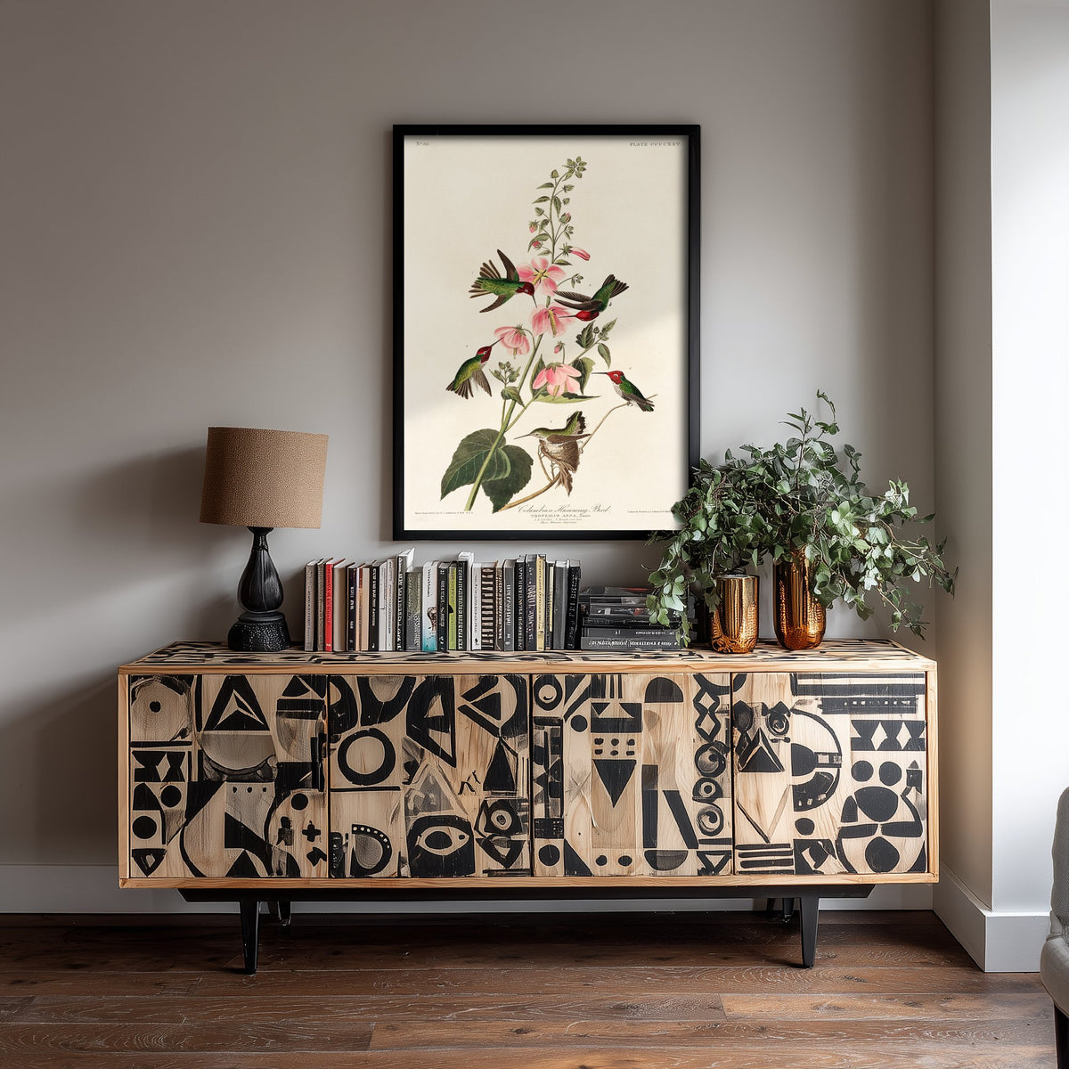 Anna's Hummingbird Art Print - John James Audubon Poster - Birds of America Vintage Illustration