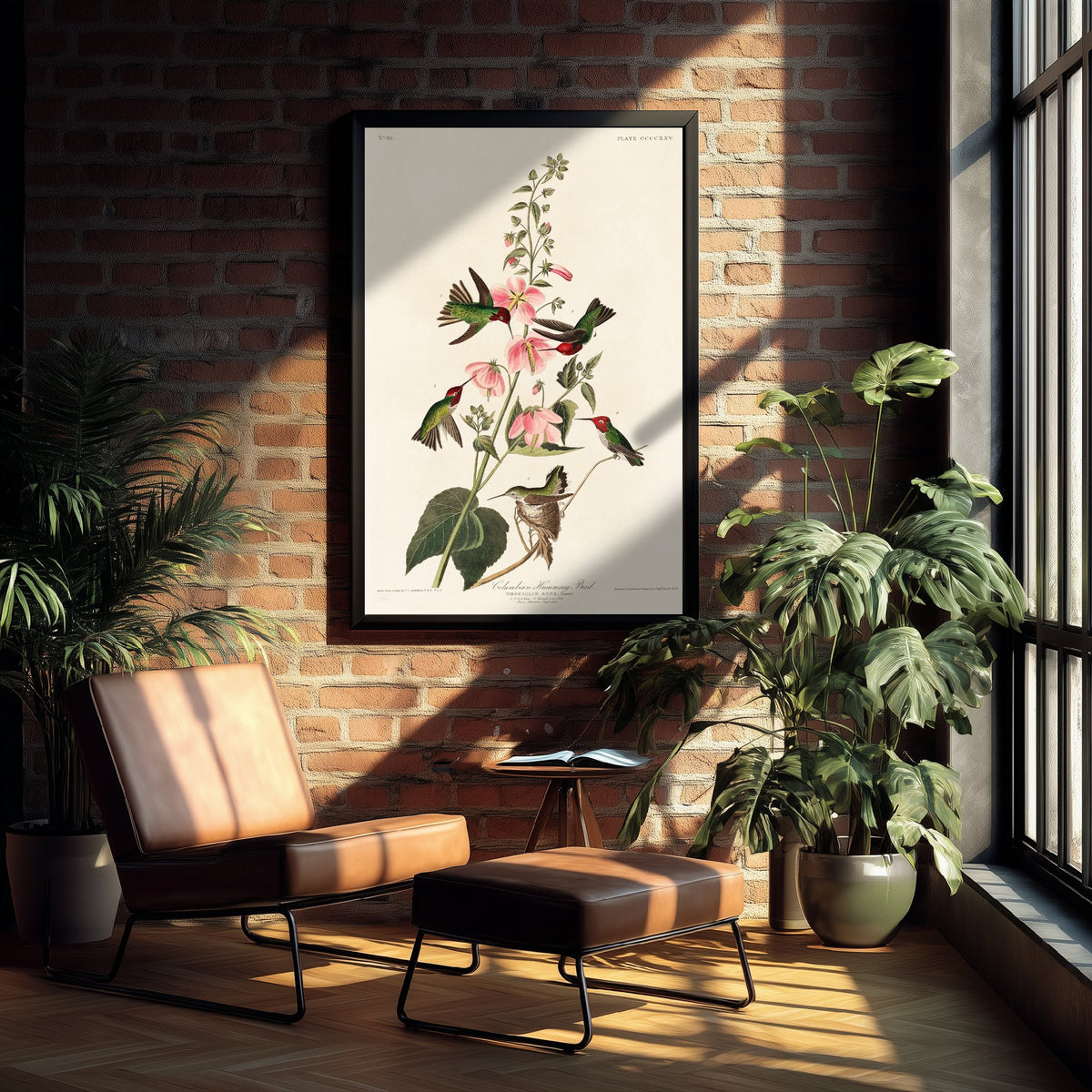 Anna's Hummingbird Art Print - John James Audubon Poster - Birds of America Vintage Illustration